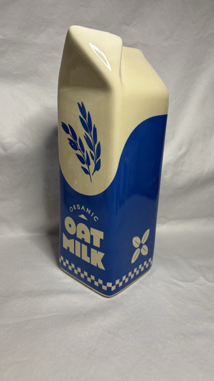 Organic Oat Milk Vase Modern Trendy **flaws see pics** Country Decor