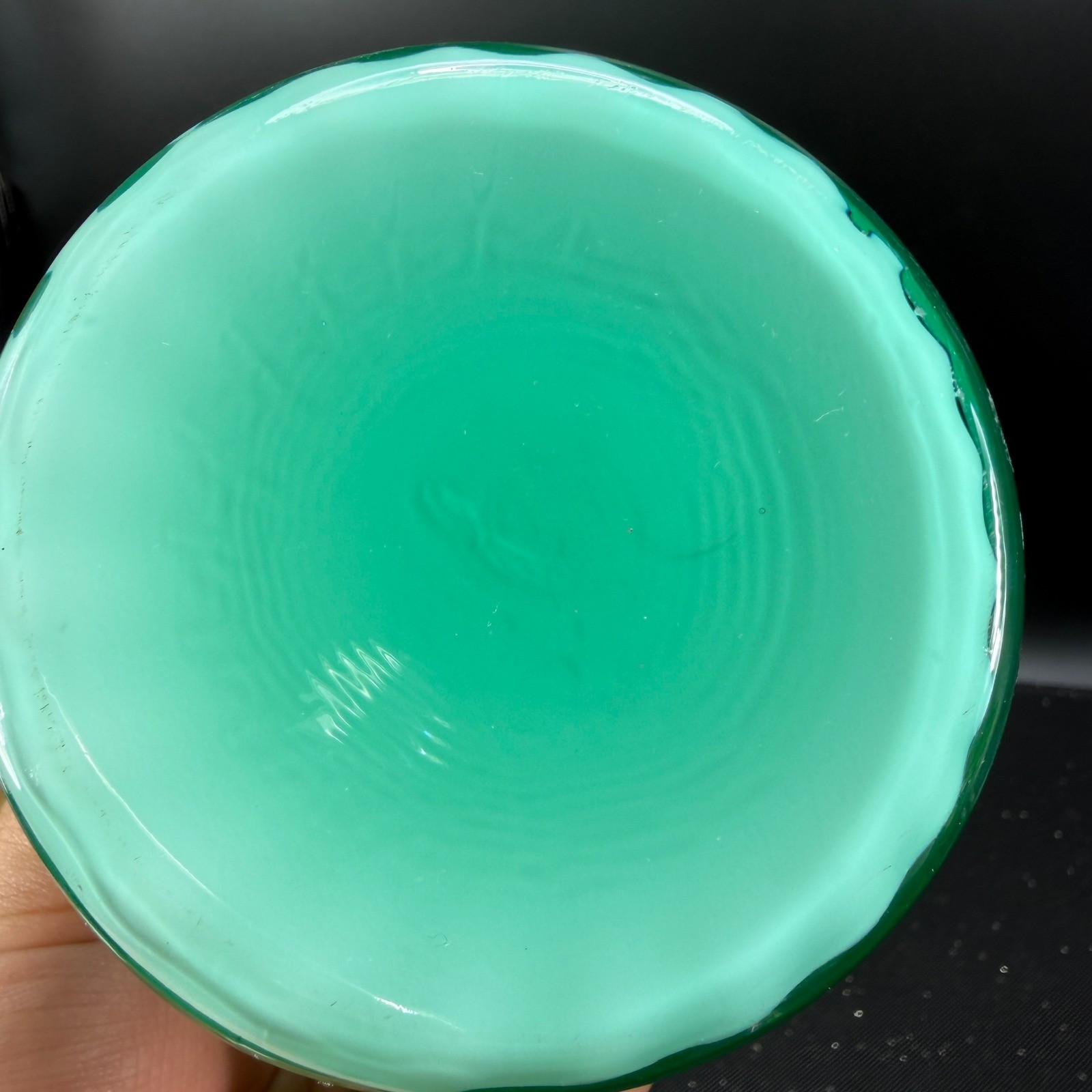 Fenton Seafoam Green Opalescent Swirl Ruffled Vase 95th Anniversary 10.5inch
