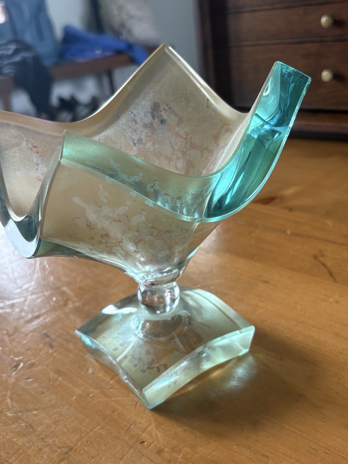Tony Evans Designs -Vtg Art Glass Sculpture-California-6.25×5.5”-3 Lbs-Excellent