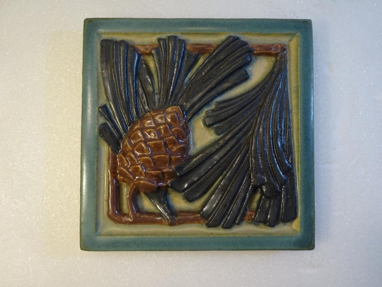 ANTIQUE ROOKWOOD “Architectural Tile Arts & Crafts Faience Carved & Embossed”