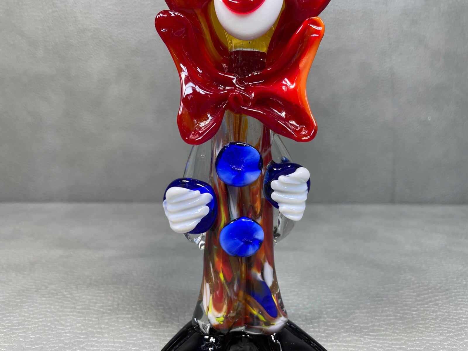 MCM Italian Mid Century Modern Murano Glass Clown Figurine Statue 8 1/2″