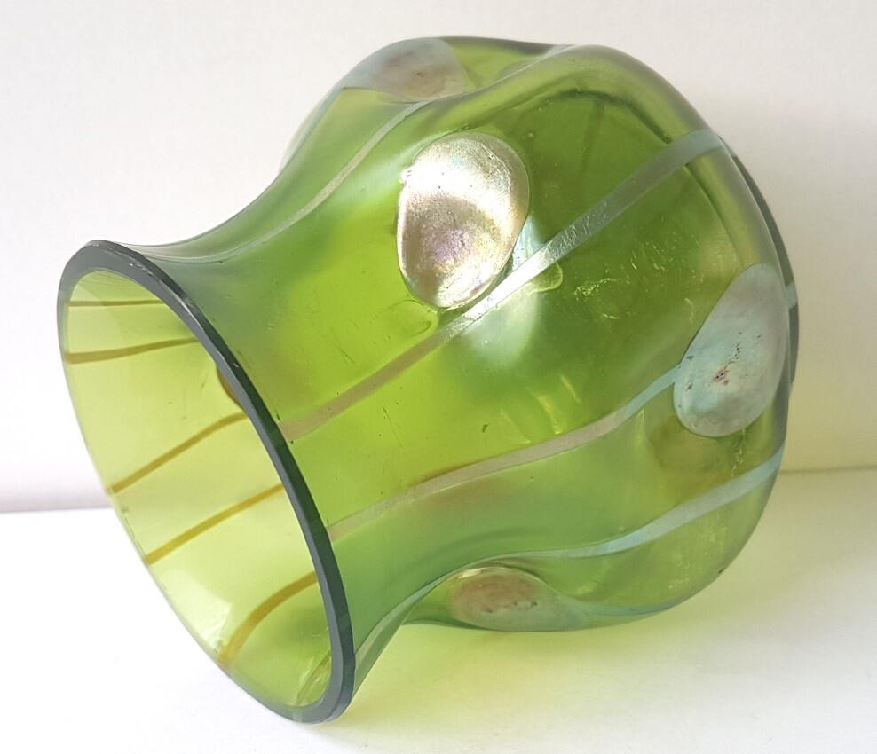 Art Nouveau Glass Vase KRALIK About 1900 AL1410