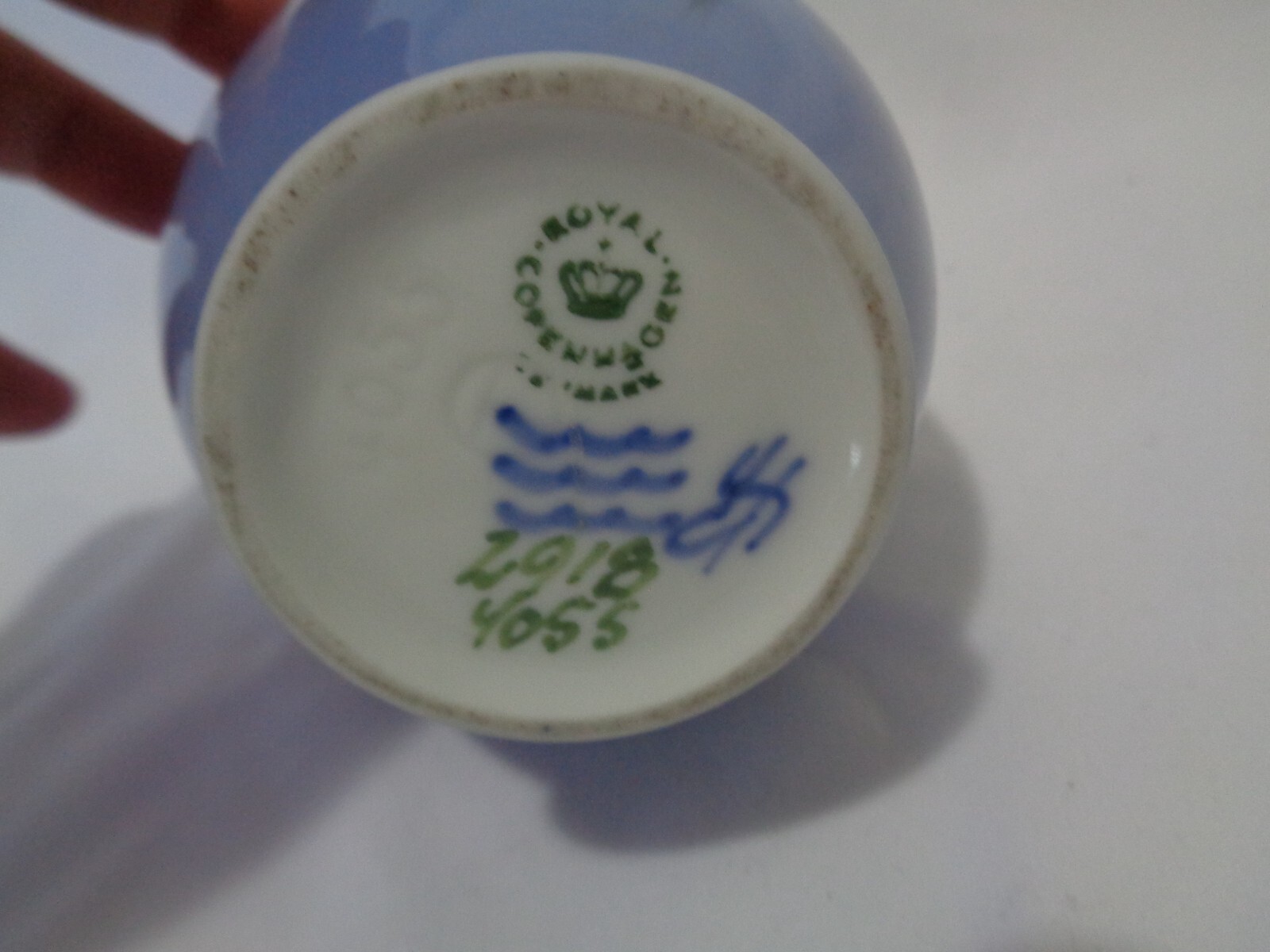 Royal Copenhagen Floral Bluebells Flower Vase 6 1/2 inches