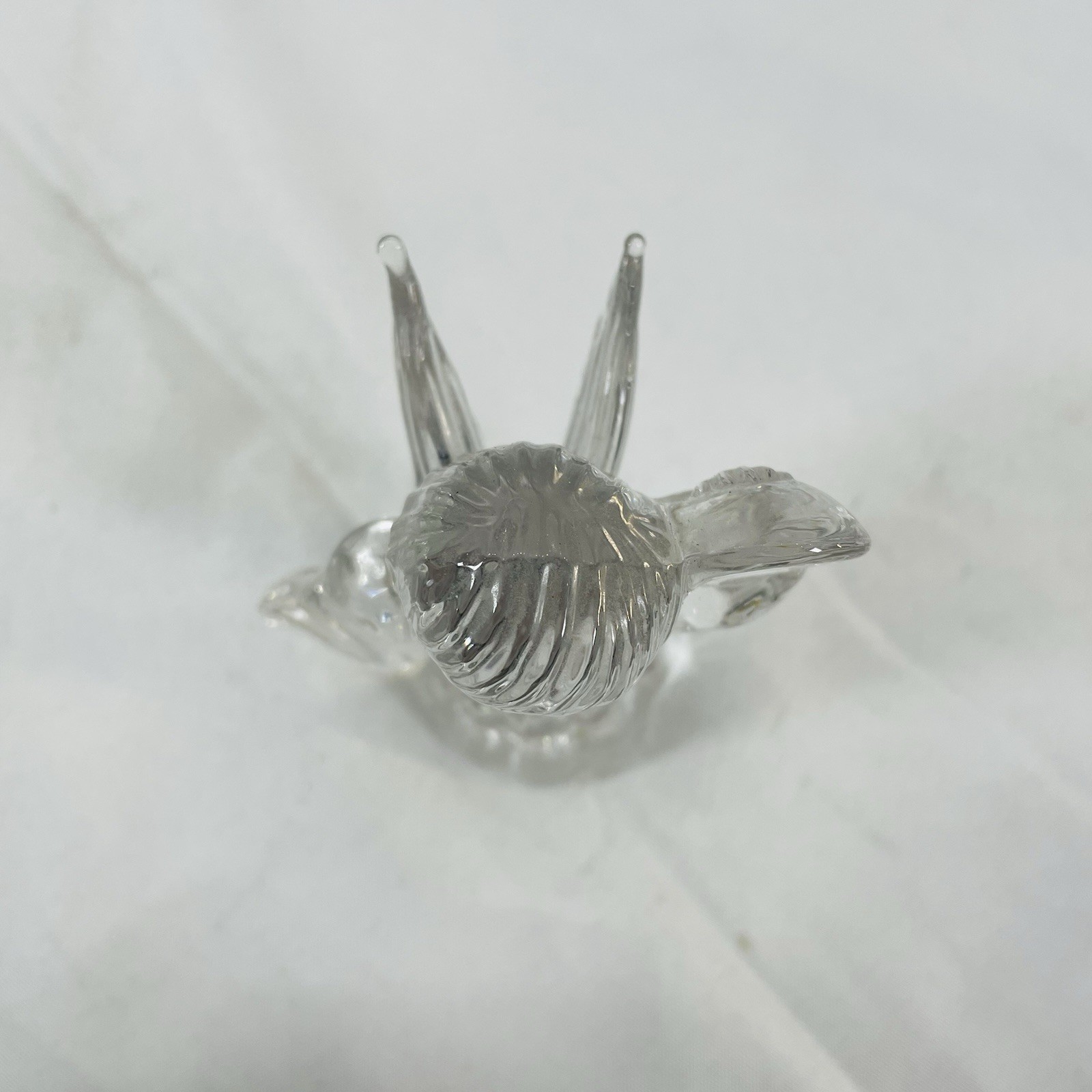 Mikasa crystal glass angel figurine playing harp violin man cherub 3PC