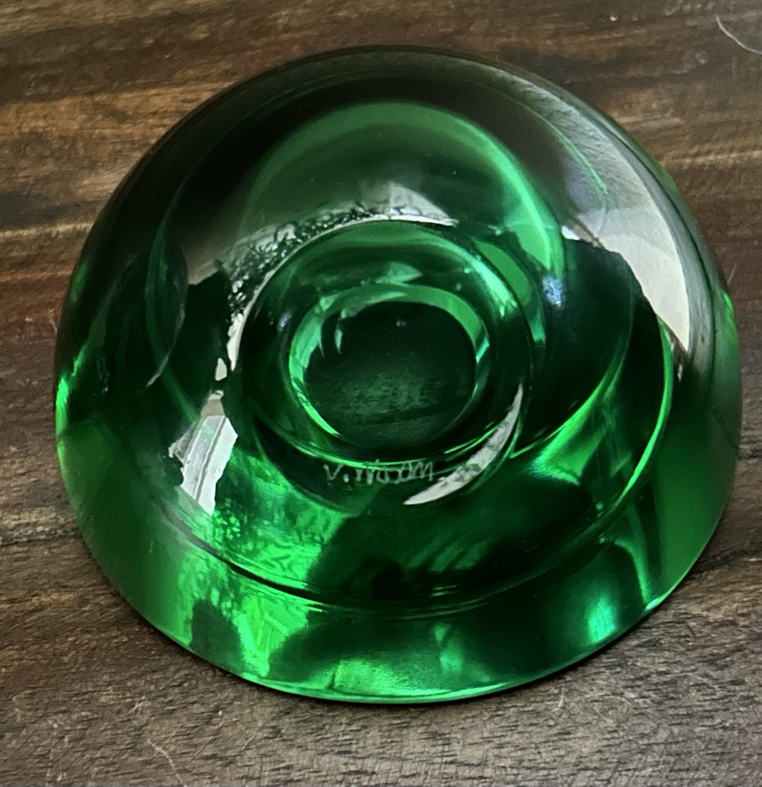 V. Nason & C. Murano Glass Ashtray With Murano Clock Insert
