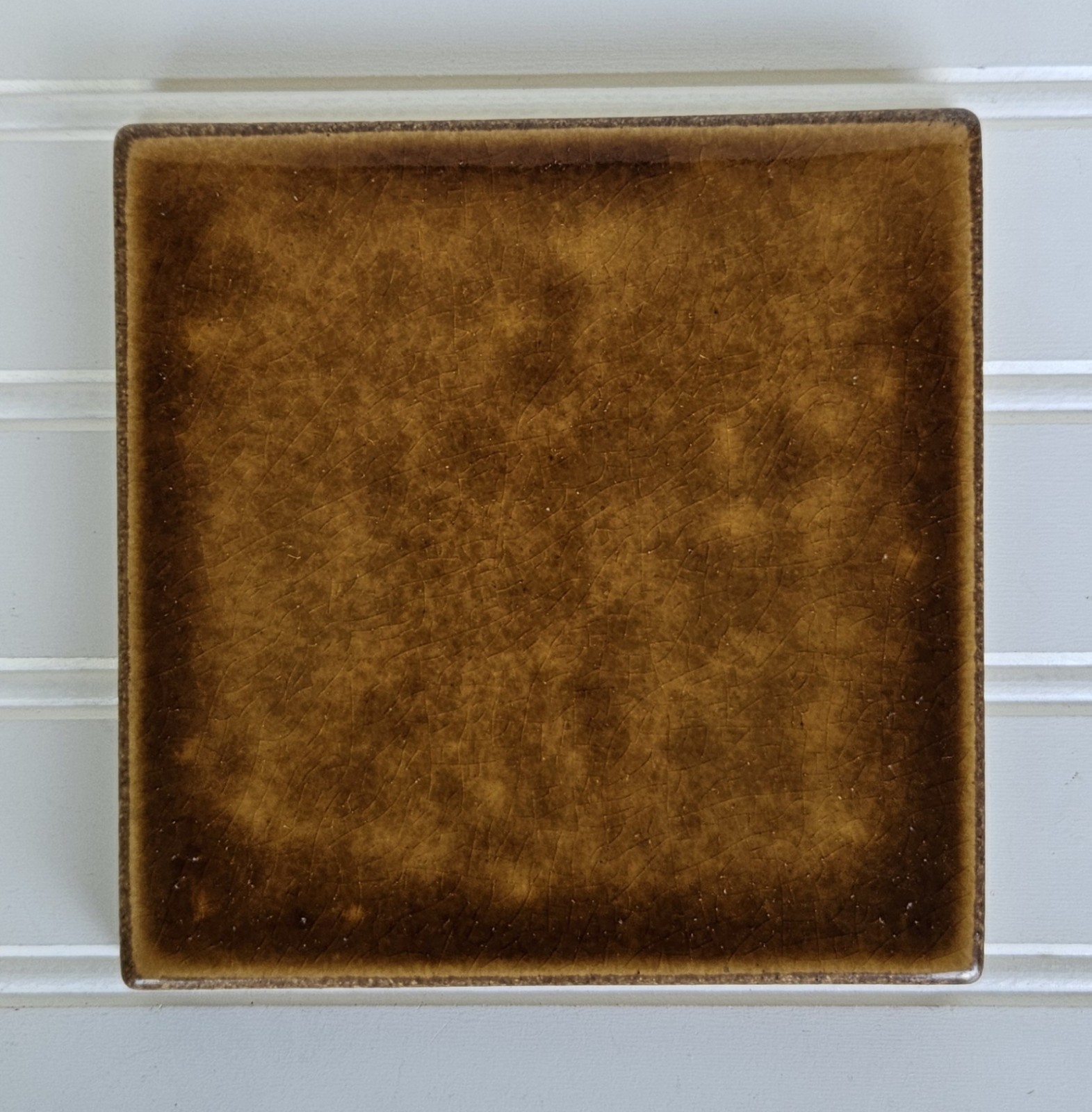 Motawi Tileworks Brown Chestnut Glazed Glossy Tile Ann Arbor Michigan 6×6 -TAA