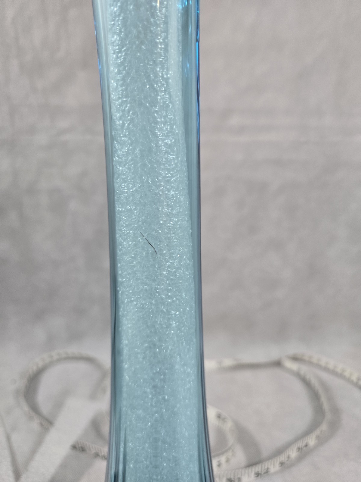 LE Smith Blue Hobnail Swung Vase 16.5″ Three Toed Base PLEASE READ DESCRIPTION