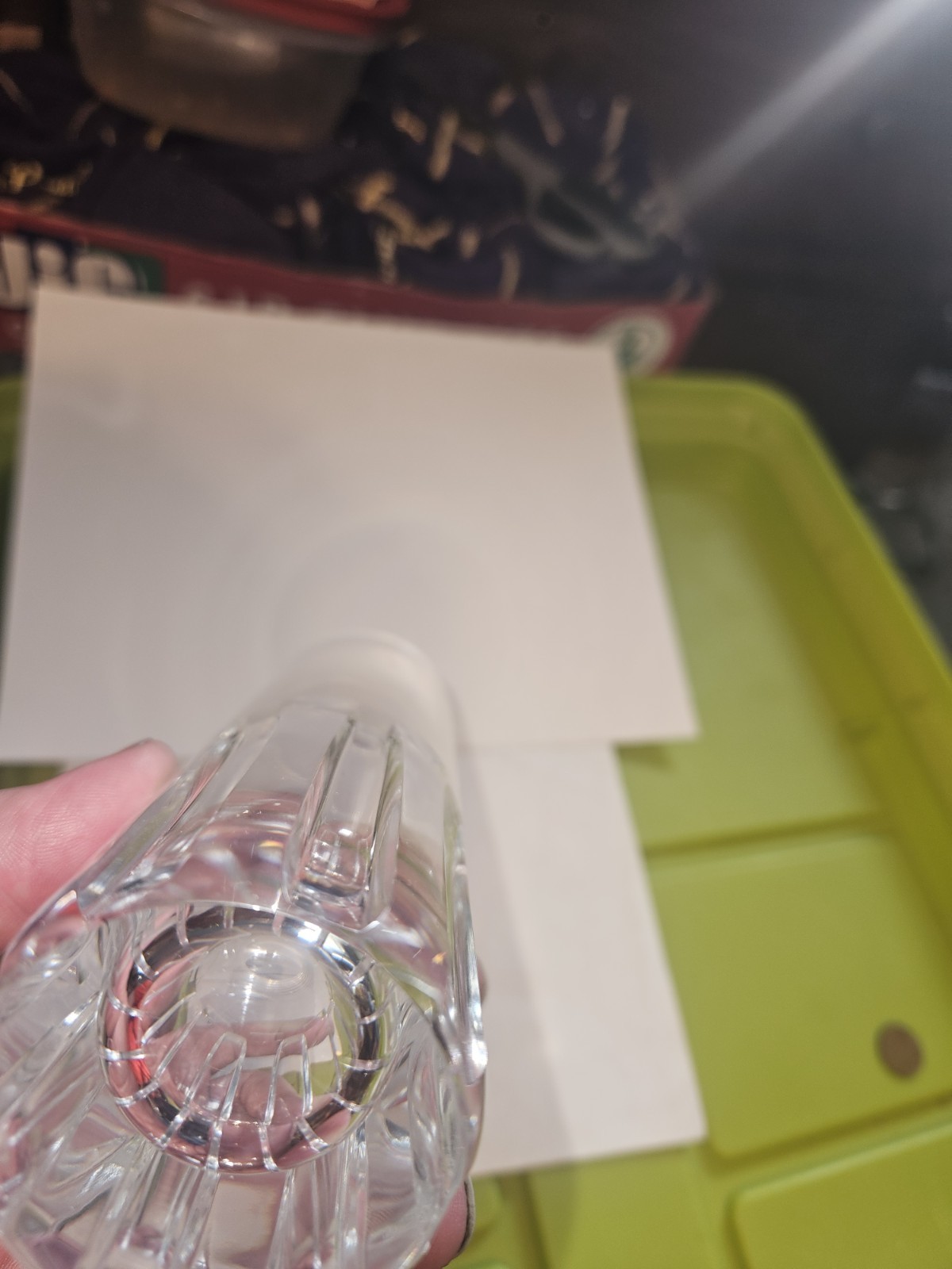 Hoya Bud Vase Made in Japan Crystal Round 7″ Tall