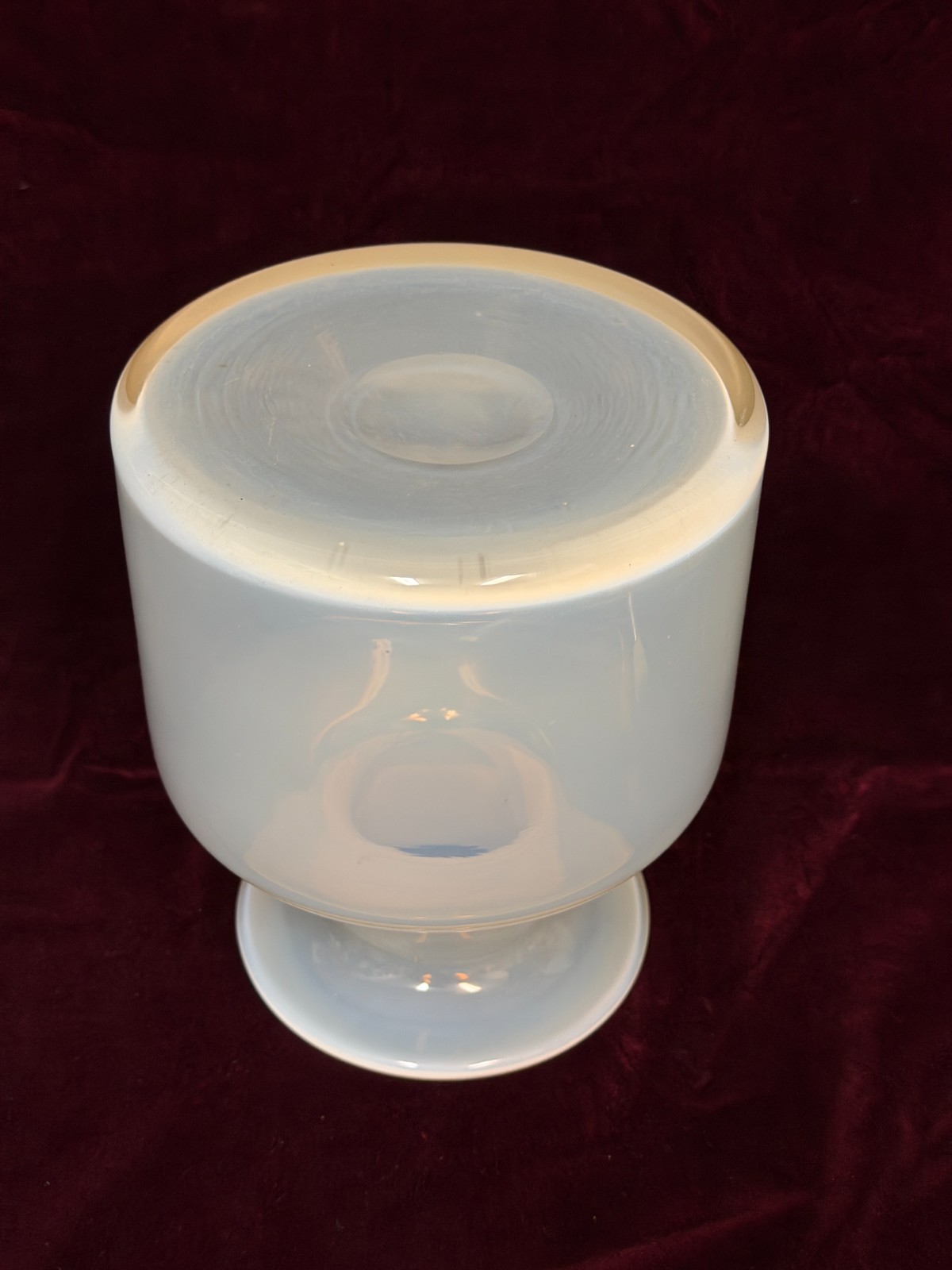 Opaline Glass Vase, MCM, Holmegaard Otto Brauer Danish