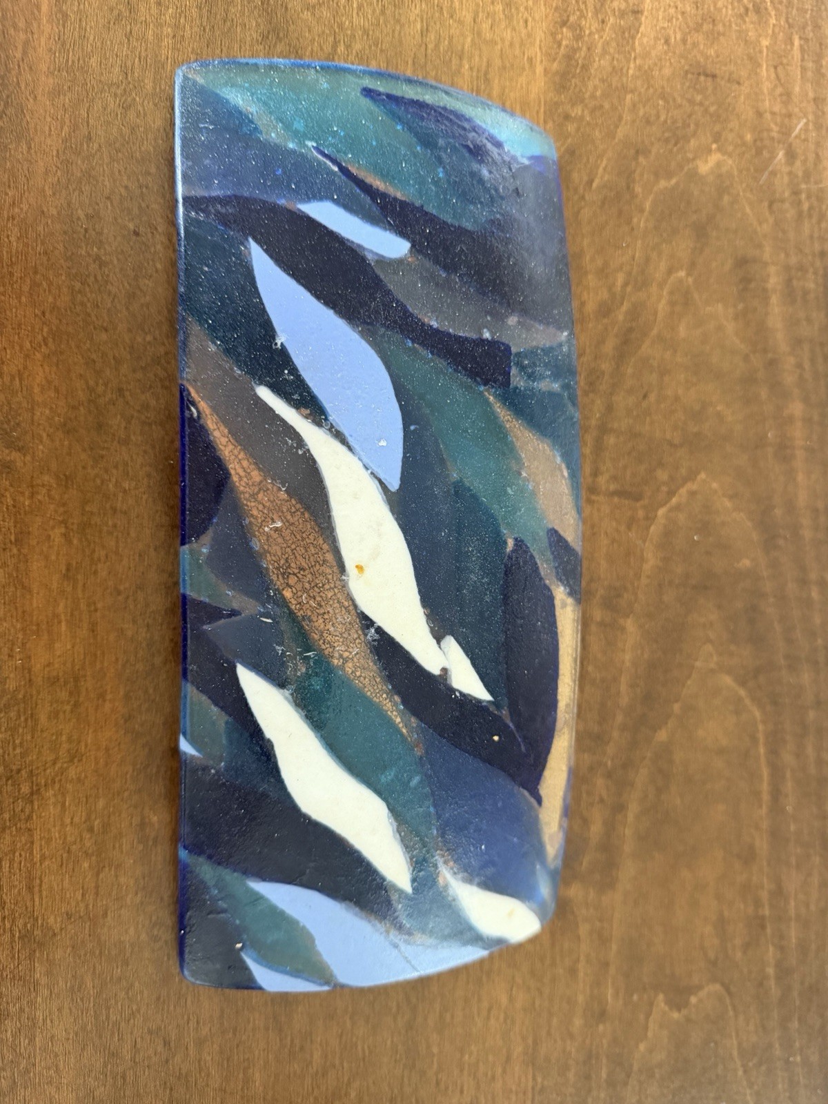 Original Blue Murano Glass Long OMG Nuance Long Tray