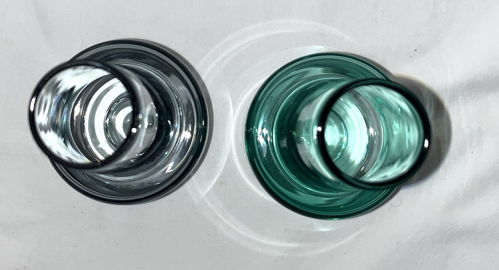 Pair Of SEA Glas Bruk Kosta Sweden Inge Samuelsson Rocket Vases