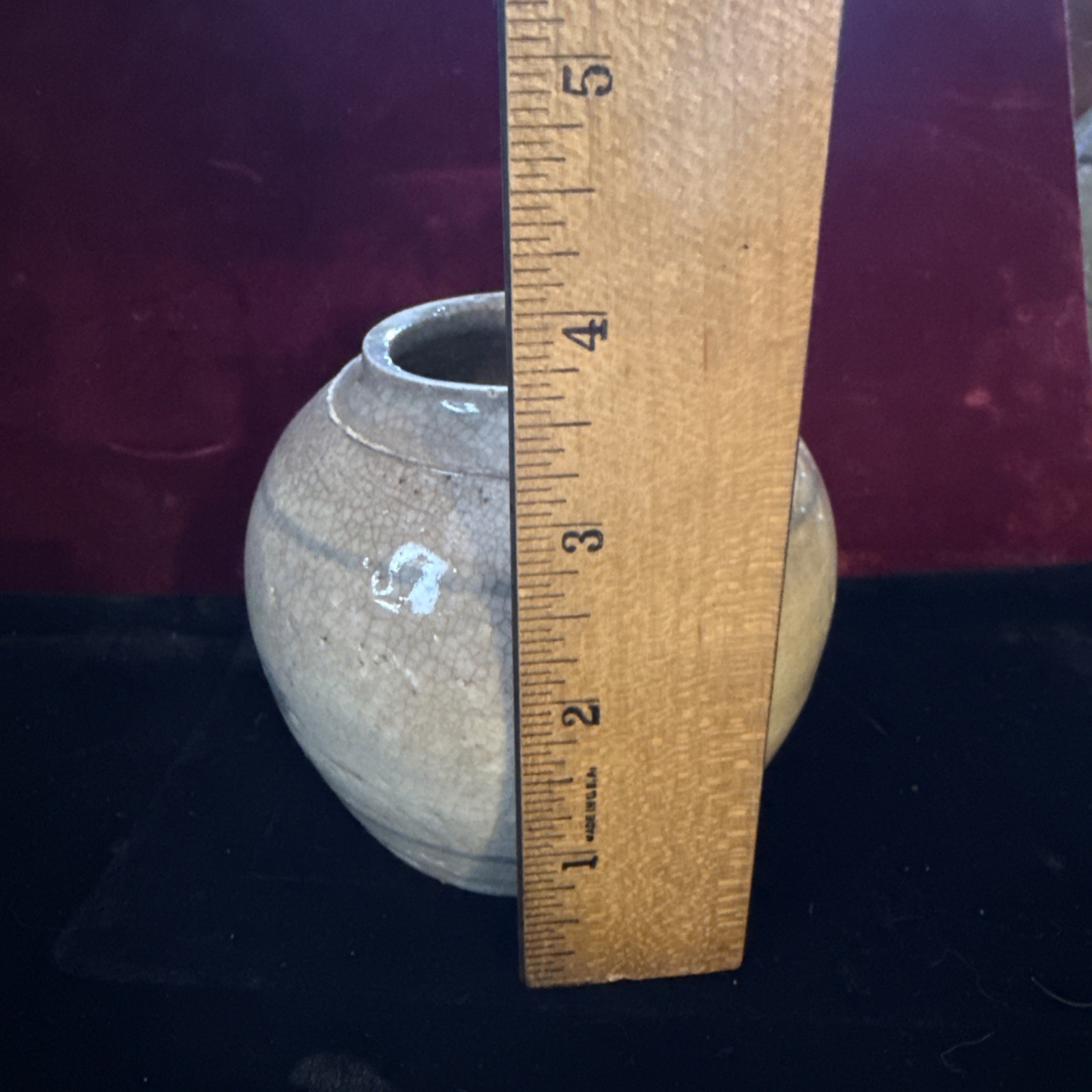 Vintage Stoneware Studio Pottery Bud Vase – Unsigned – Japan – Mid 20th Century