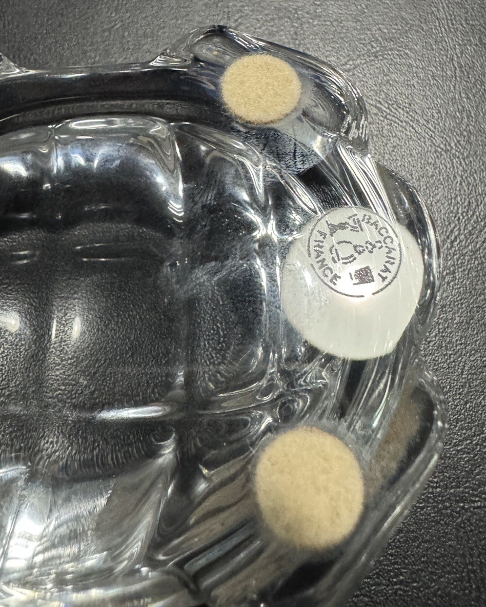 BACCARAT France Clear Crystal Set of 2 Turtles 1-3/4” X 2-3/4” & 4 in