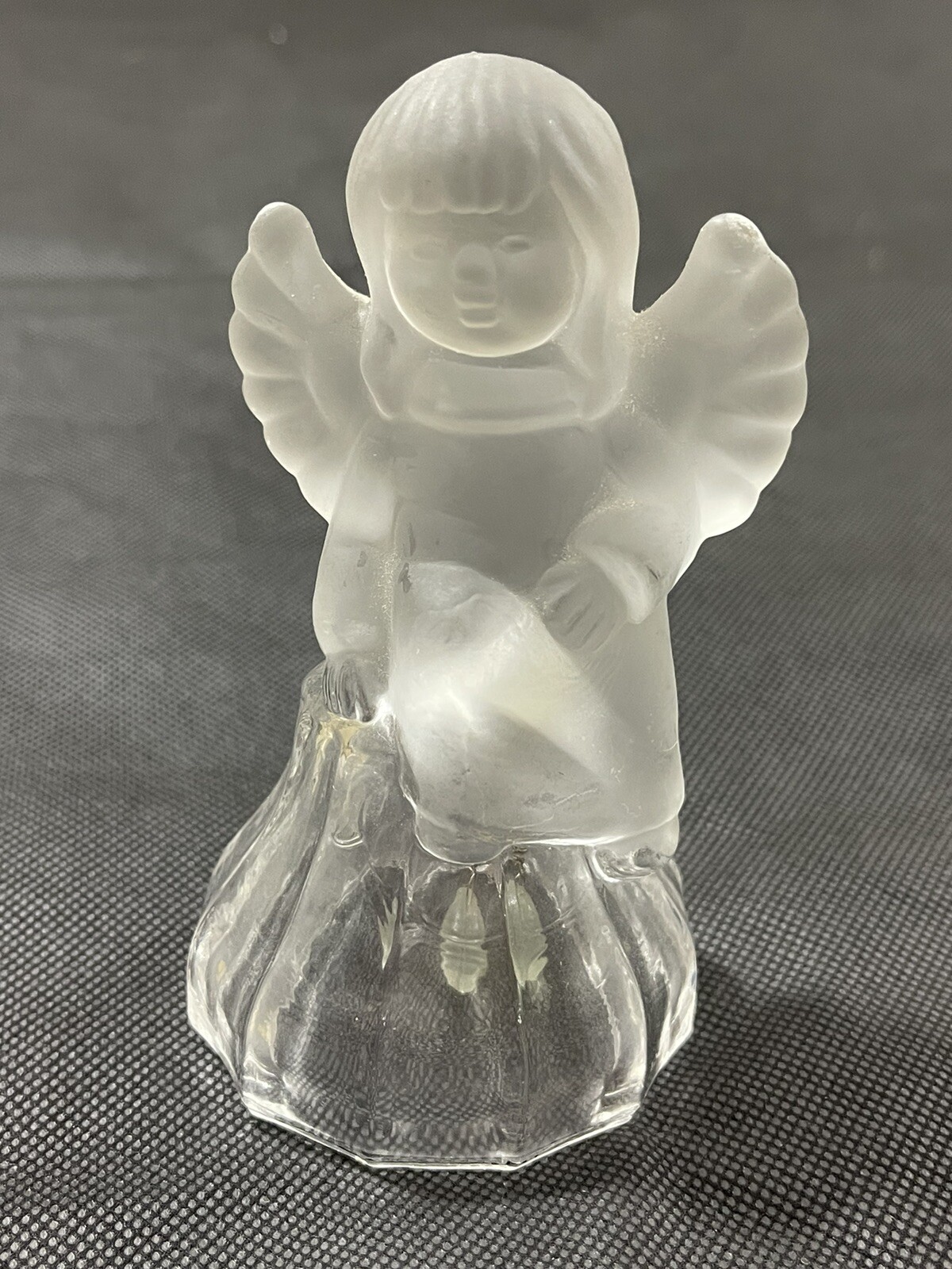 Vintage Combo Clear Glass Angles Sculptures Approx 4″ L X 4″ W