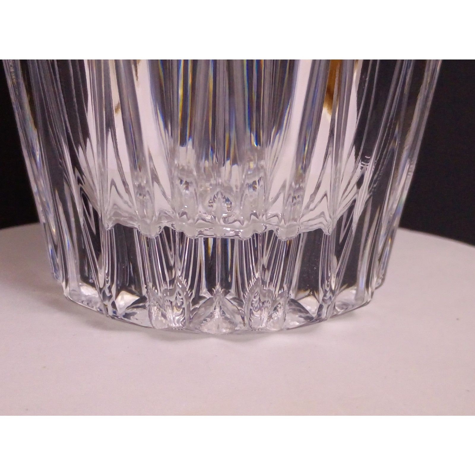 Vintage Cristal D’ Arques “Carthage” Clear/Frosted 24% Lead Crystal Vase