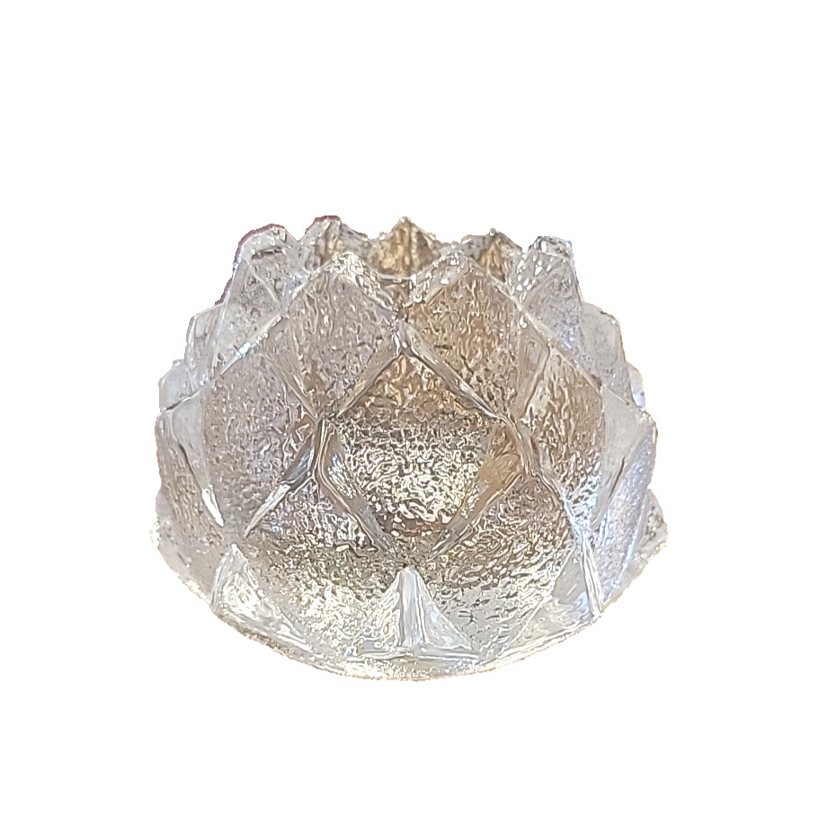 Orrefors Sweden Artichoke Candle Holder 3 Inches Tall Glass