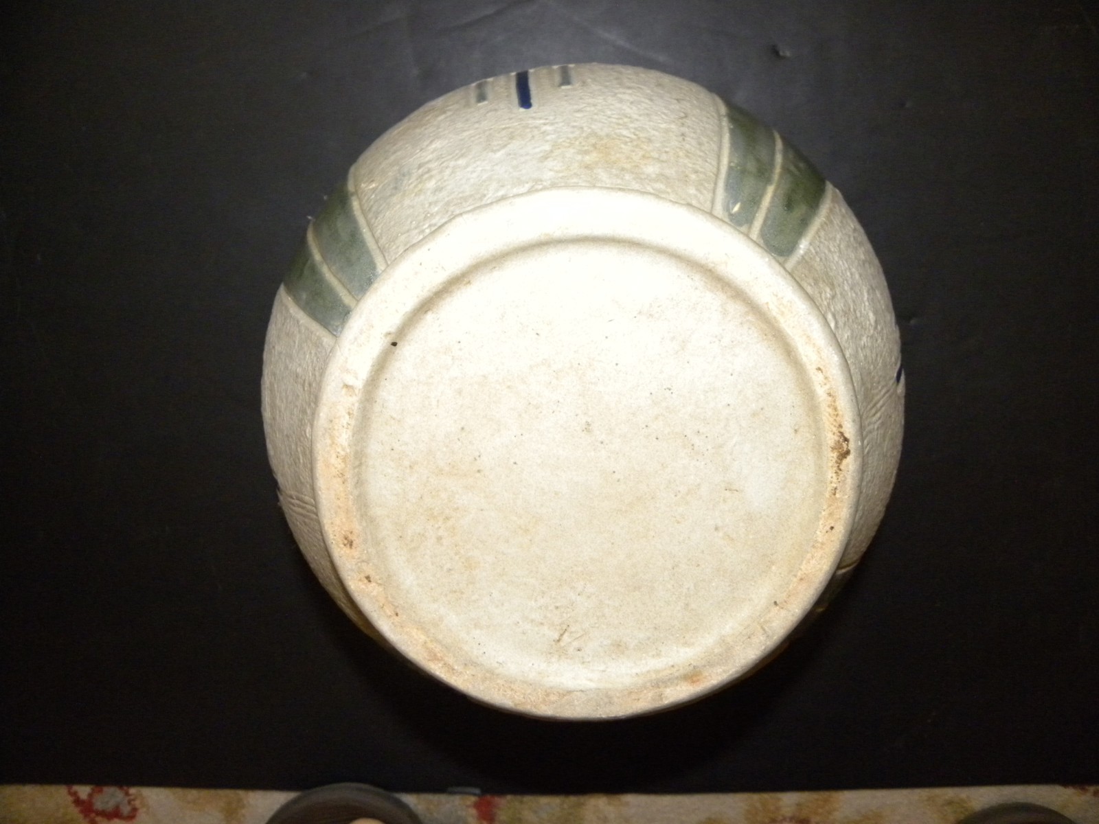An Arts & Crafts Roseville Mostique Line Cachepot Designed By Frederick H Rhead