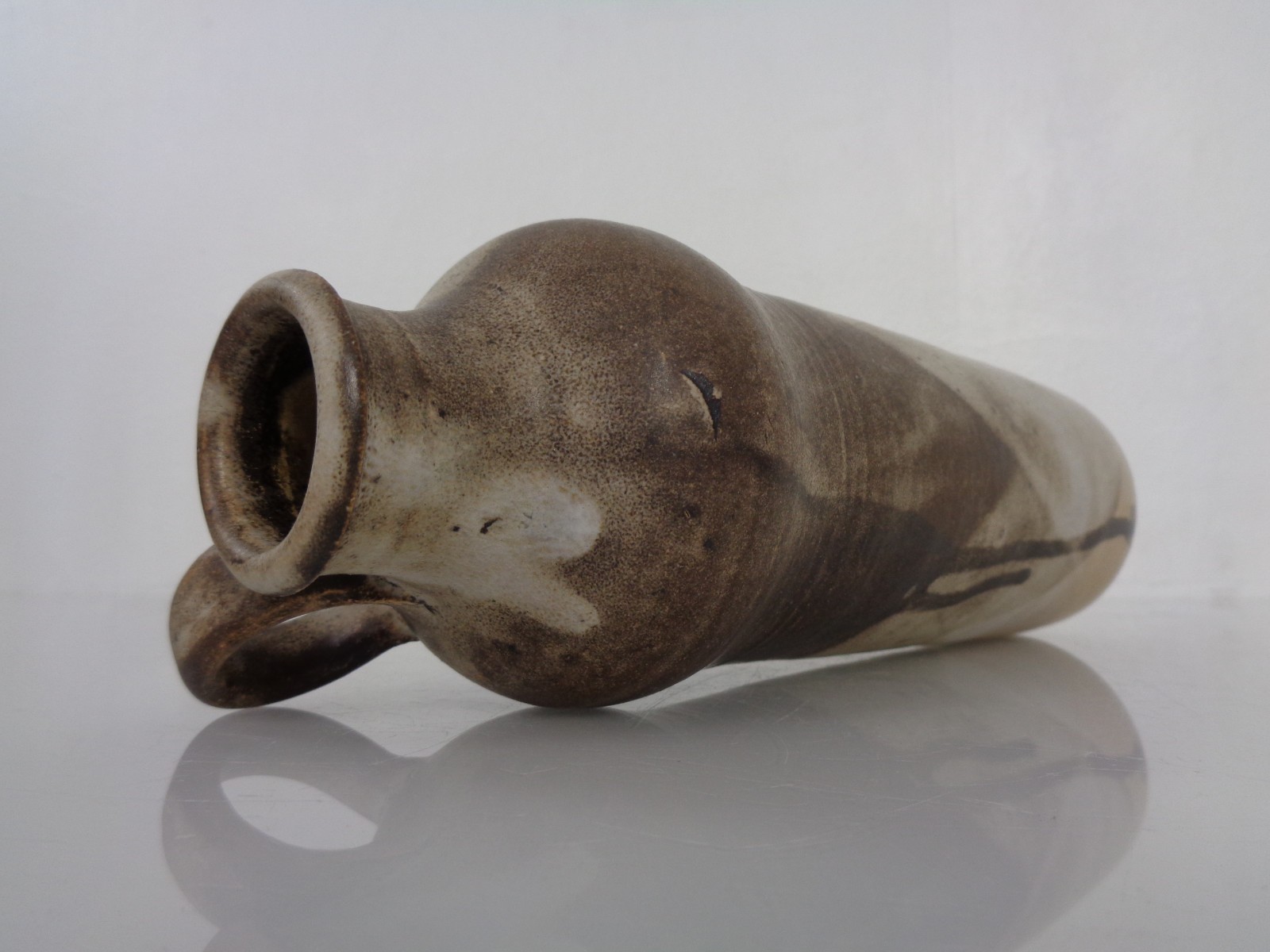 Vintage S.B. Signed Handcrafted Ceramic Studio Vase 1960-1969