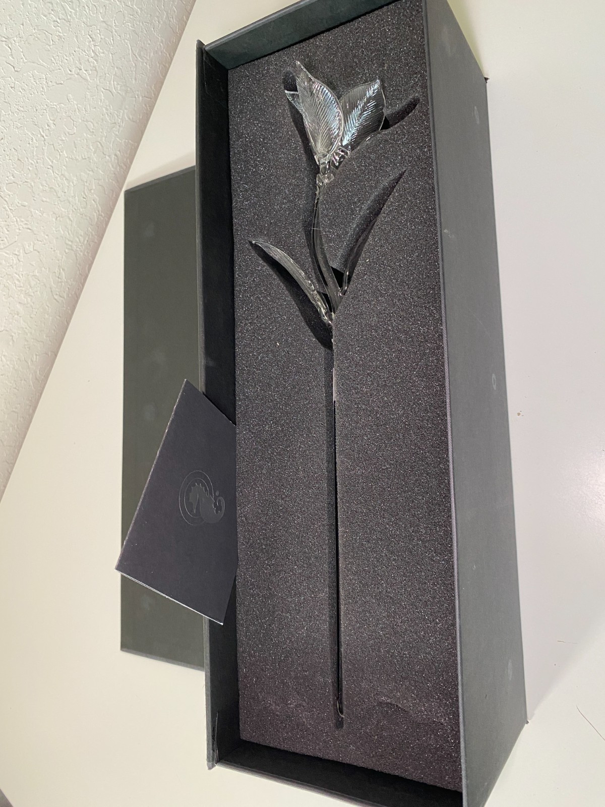 Waterford Fleurology Crystal Clear Lily Flower Sculpture 154655 w/ Box