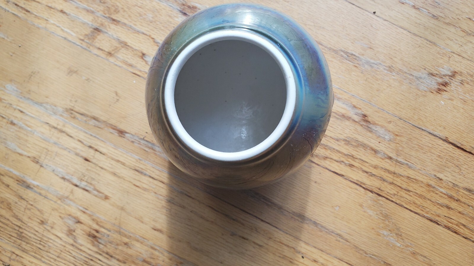 Stephen Fabrico Pottery Vase New York Pottery drip glaze