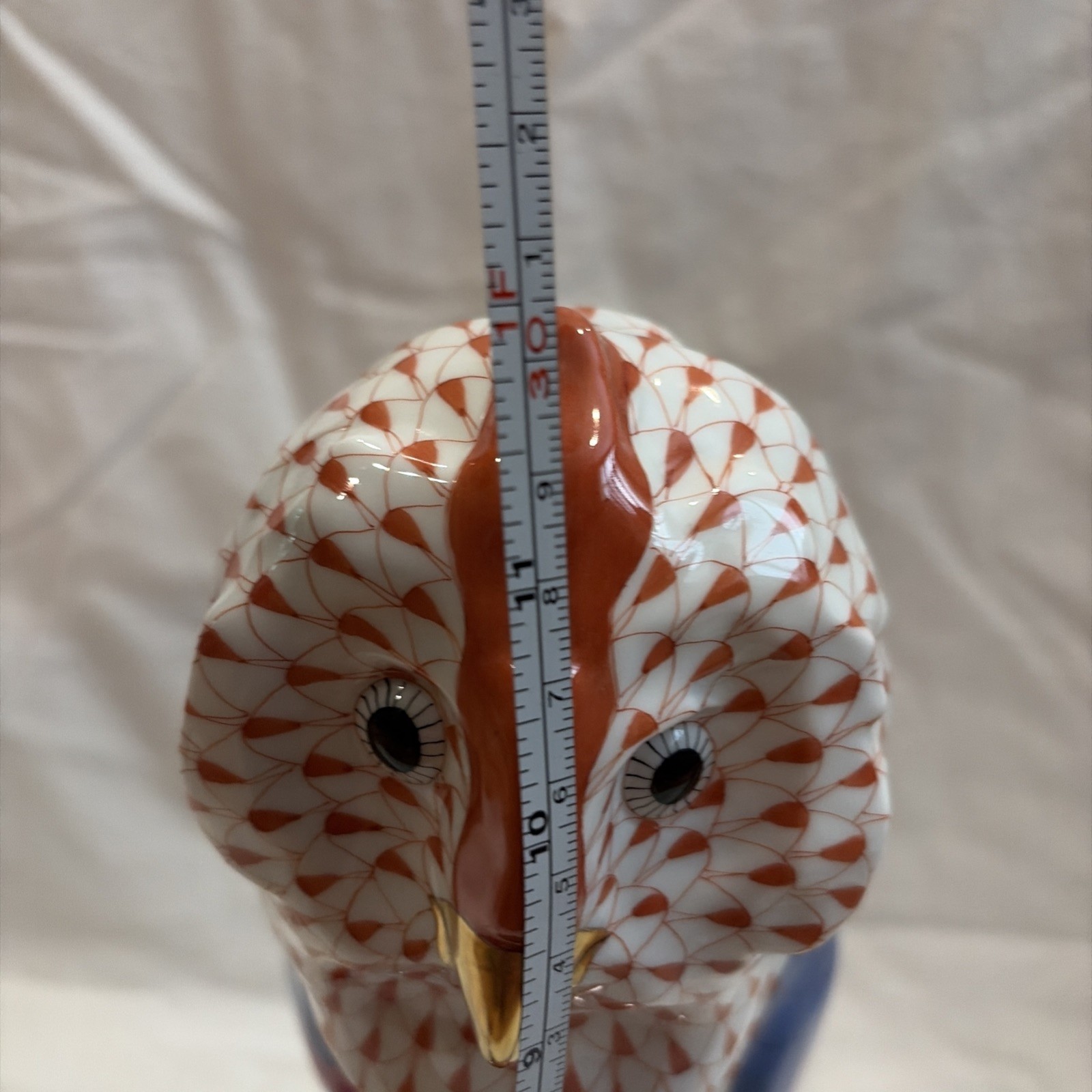 HEREND Owl On Books Bookend