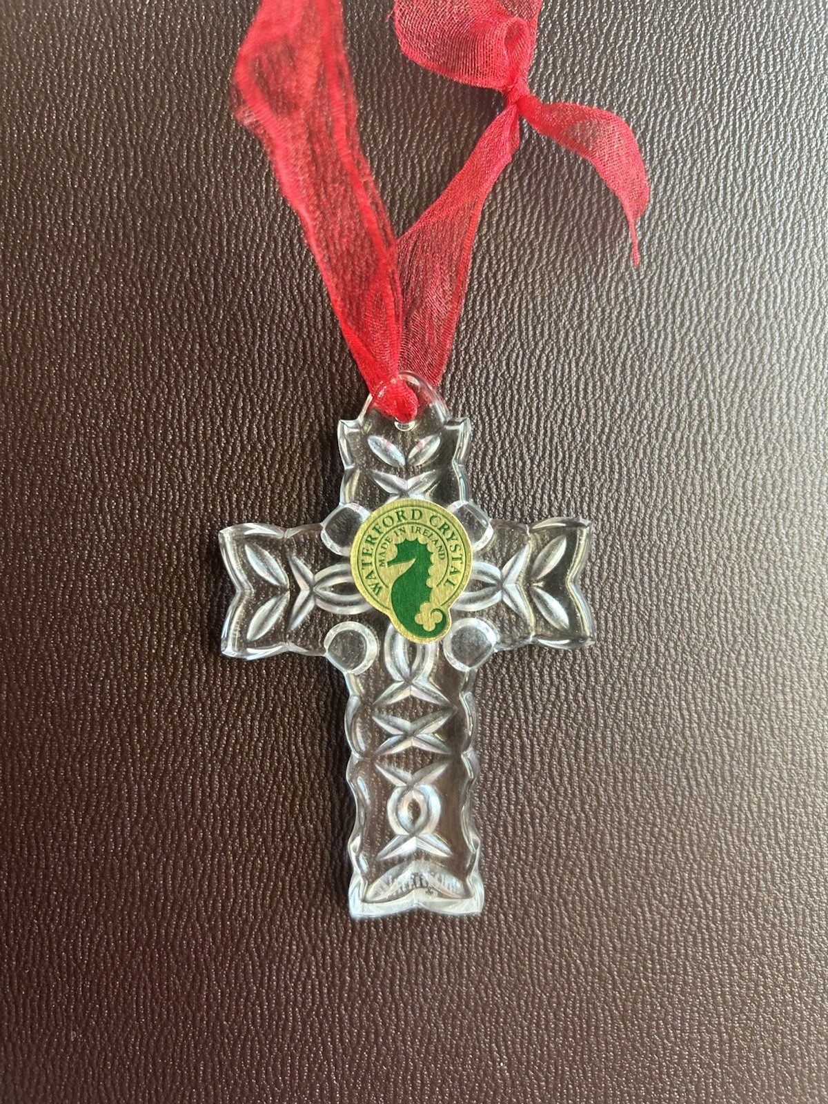 Waterford Crystal Celtic Traditions Cross Ornament Marshall Fields Exclusive Gif