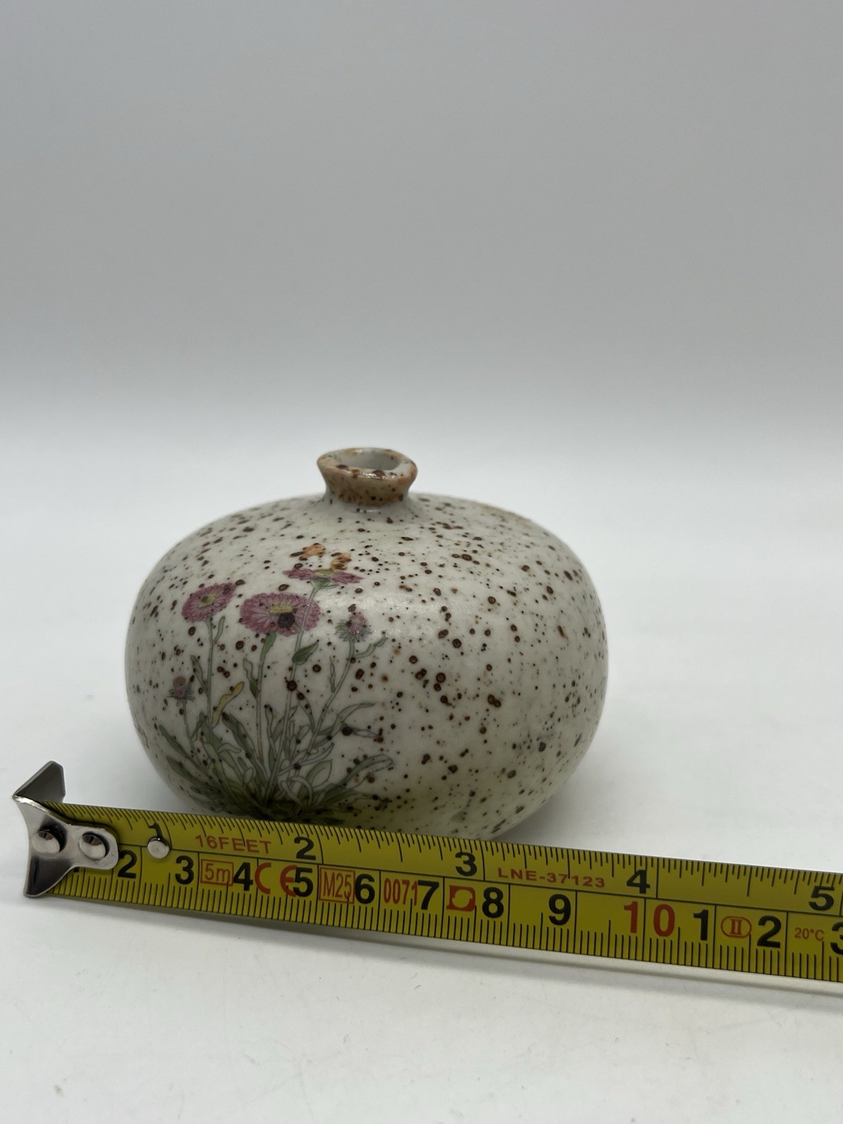 Counterpoint San Francisco Japan Bud Vase Speckled Ceramic Floral Weed Pot
