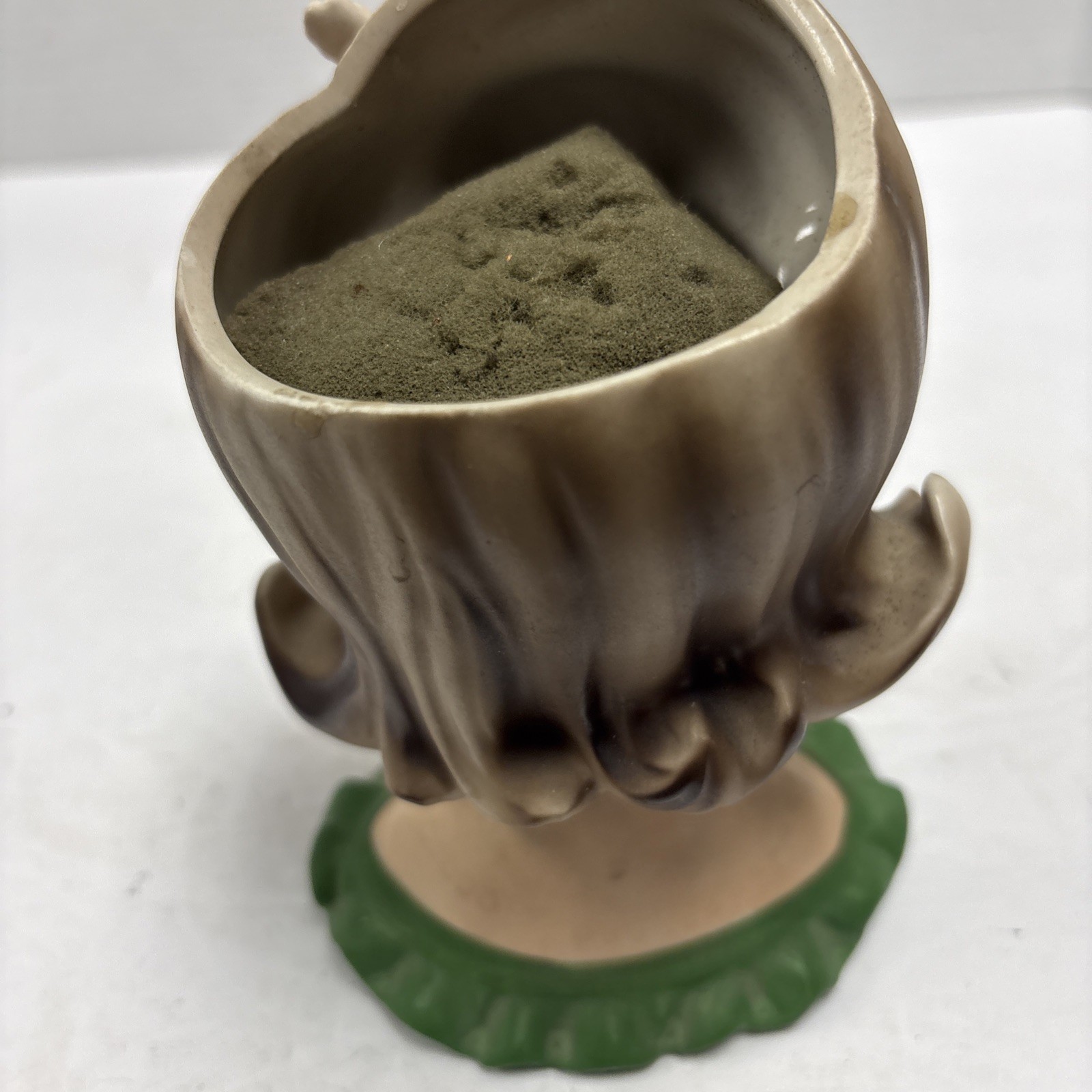 Vintage Parma A-172 Lady Head Vase with Butterfly Clip in Hair 5 1/2 Inches