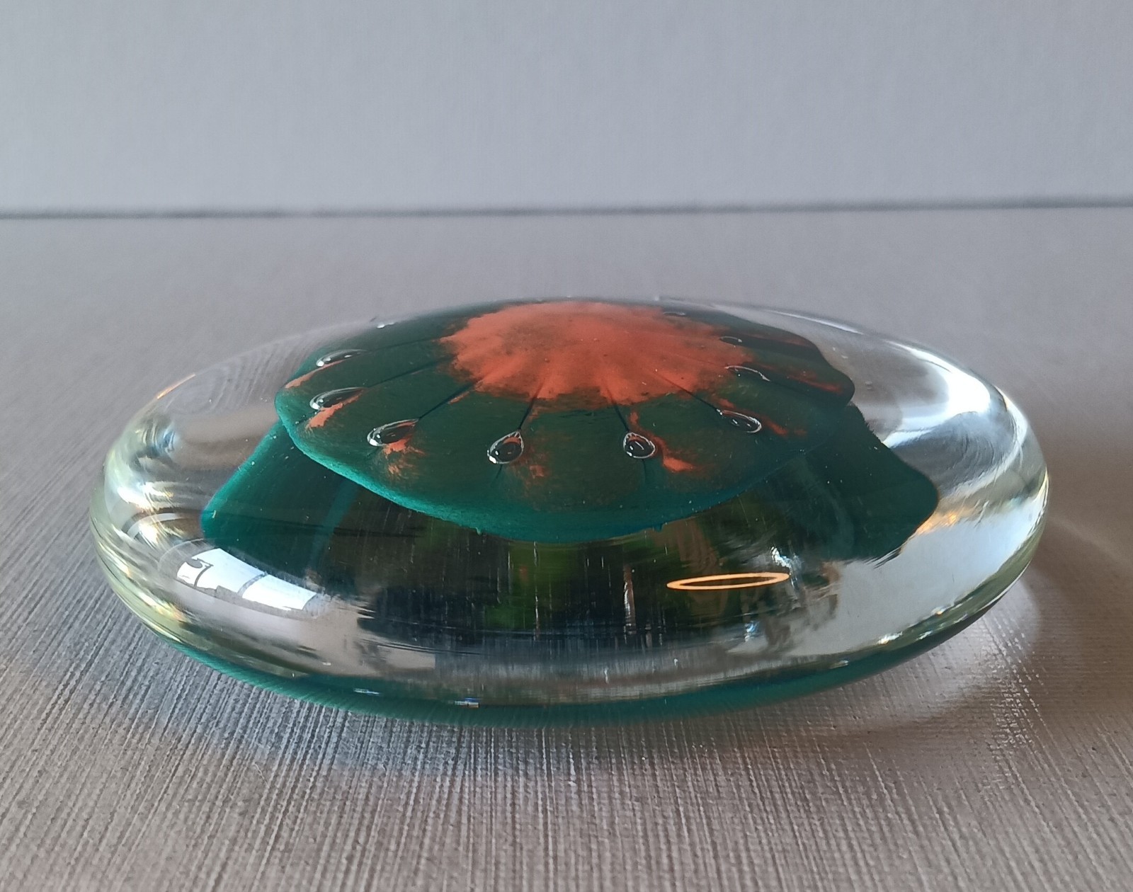 Goose Bay Glass Townsend MT 2004 Handblown Art Glass Signed Paperweight