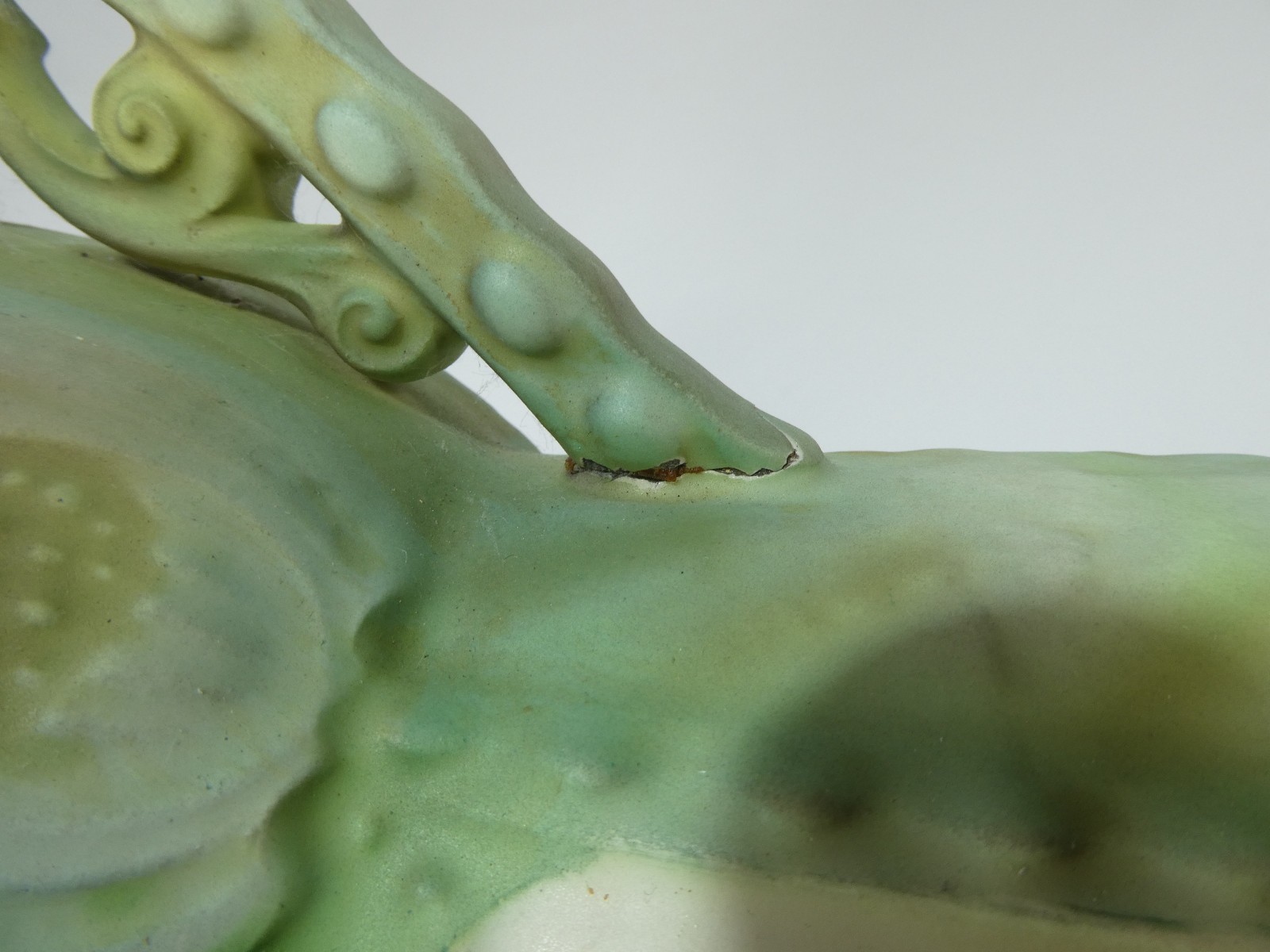Art Nouveau Ceramic Vase XL Jugendstil Robert Hanke, 1900-1919, Antique
