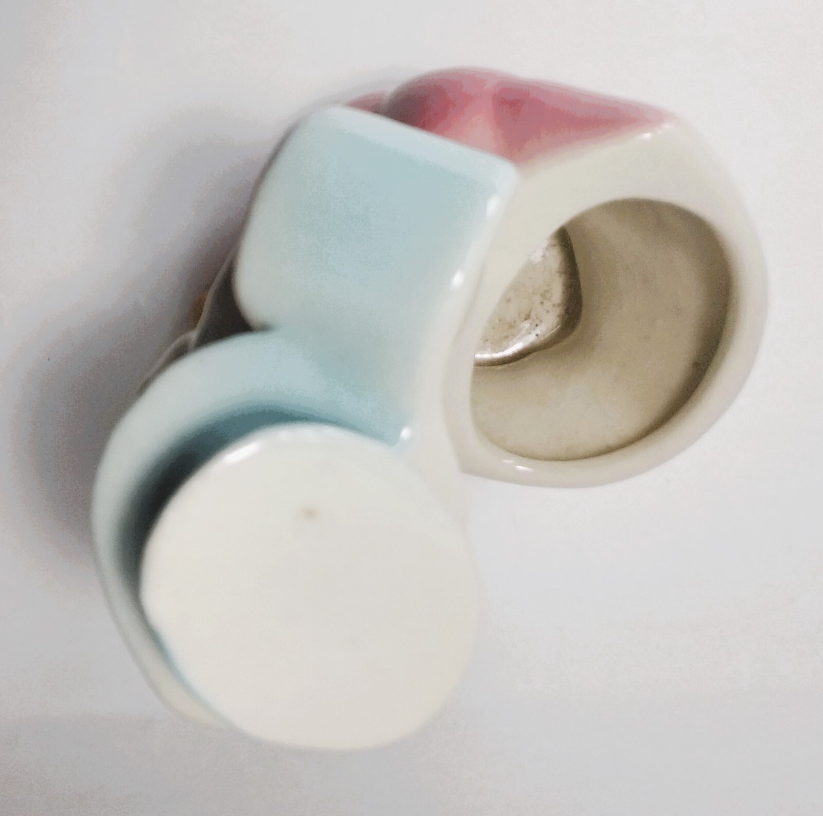 Vintage Shawnee Dancing Couple Planter Pastel Yellow Pink and Blue