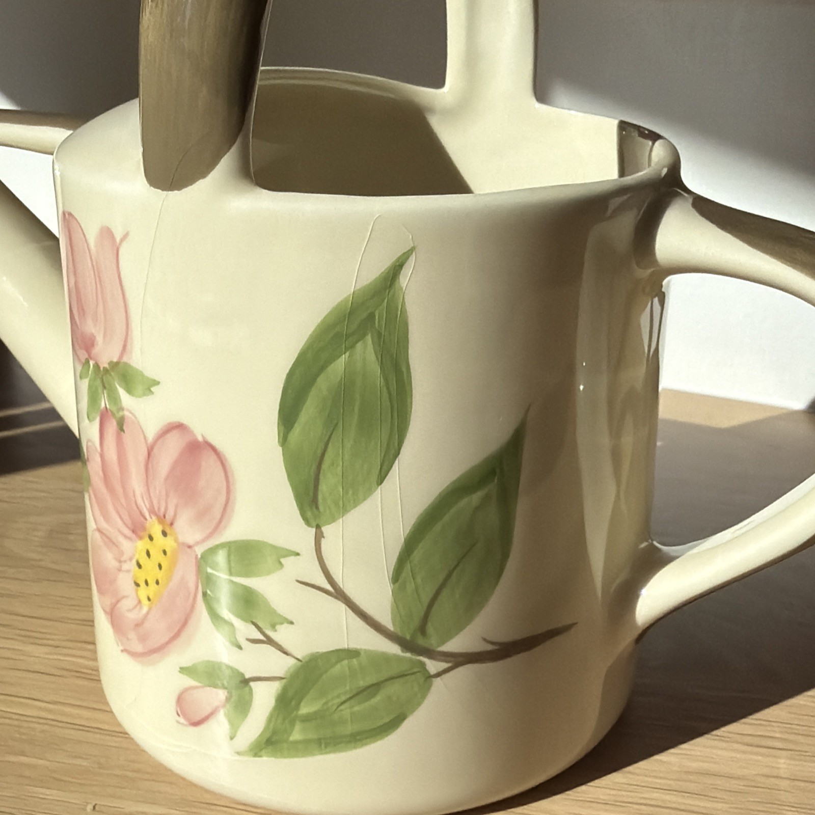 Hard to find & Rare Franciscan Desert Rose Watering Can Portugal – crazing