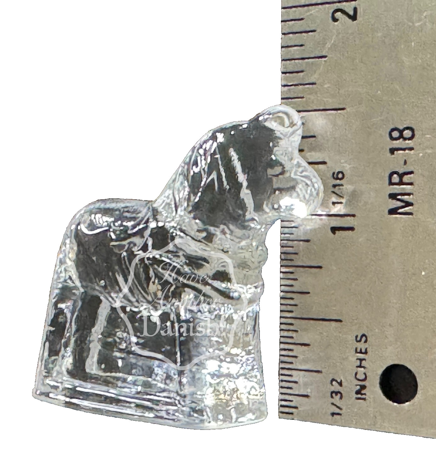 Miniature Dala Horse Crystal Glass Lindshammar Made in Sweden 1.5″