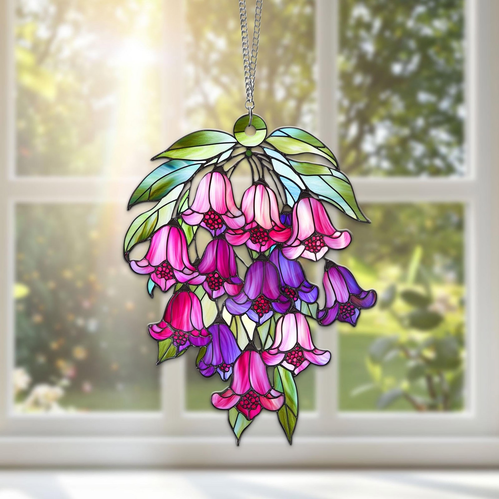 Lily of the Valley Acrylic Window Suncatcher, May Birth Flower Gift for Mom