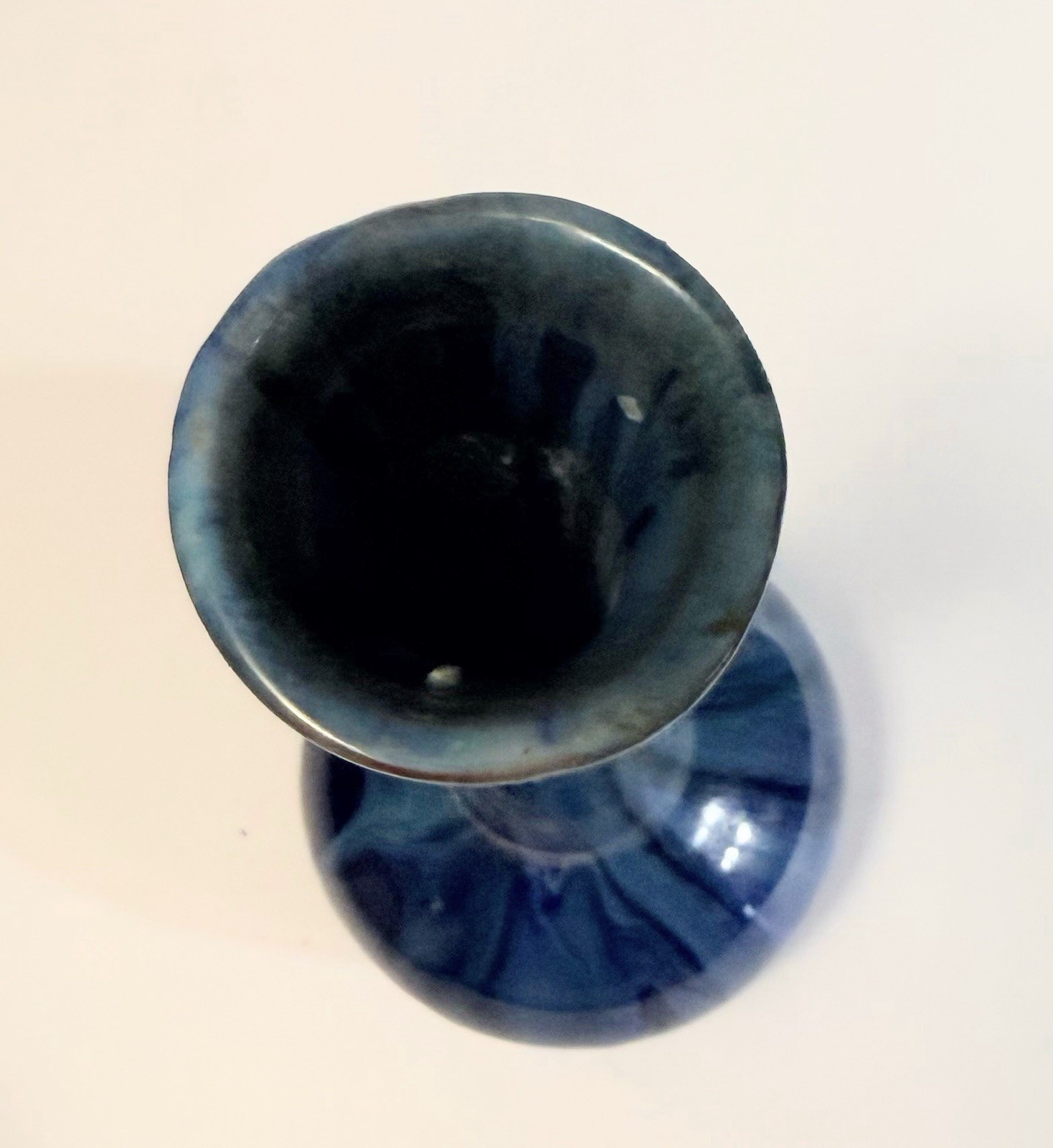 Vintage Blue Mountain Pottery Canada Variety Blues Drip Glaze Vase