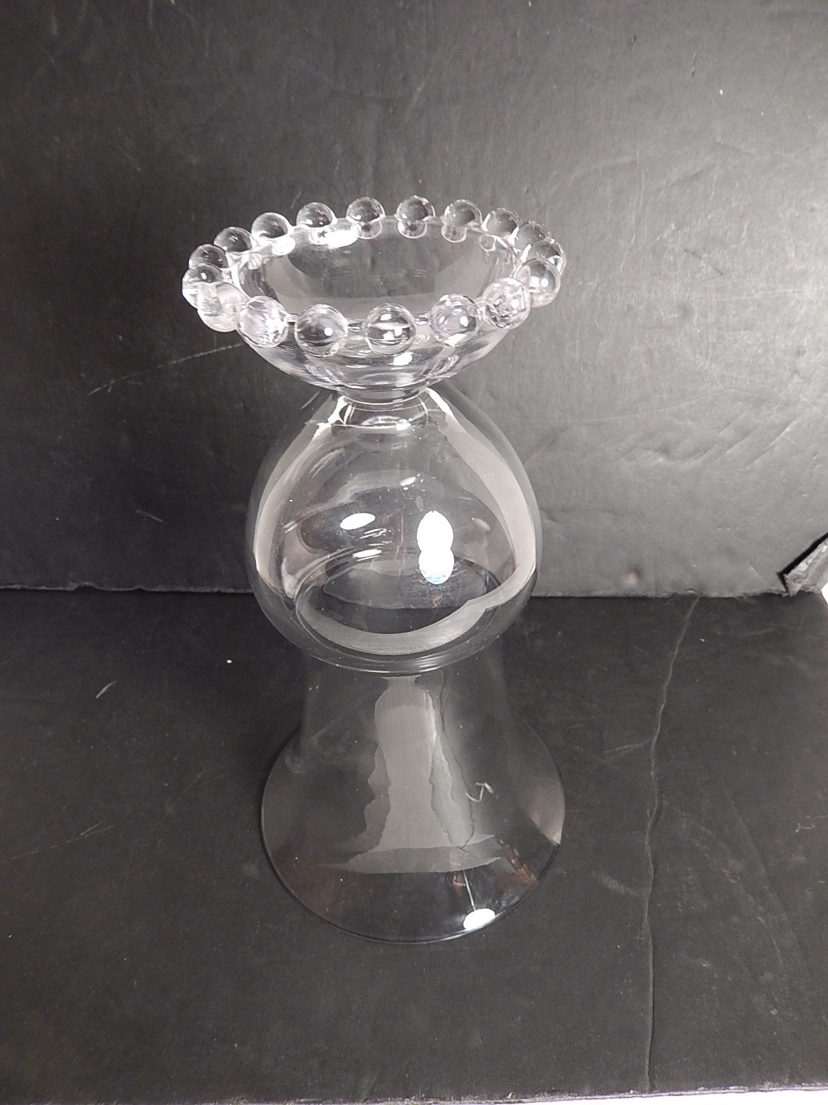 Very Rare Vintage Candlewick Imperial Clear 10″ Dome Footed Vase Stem 3400