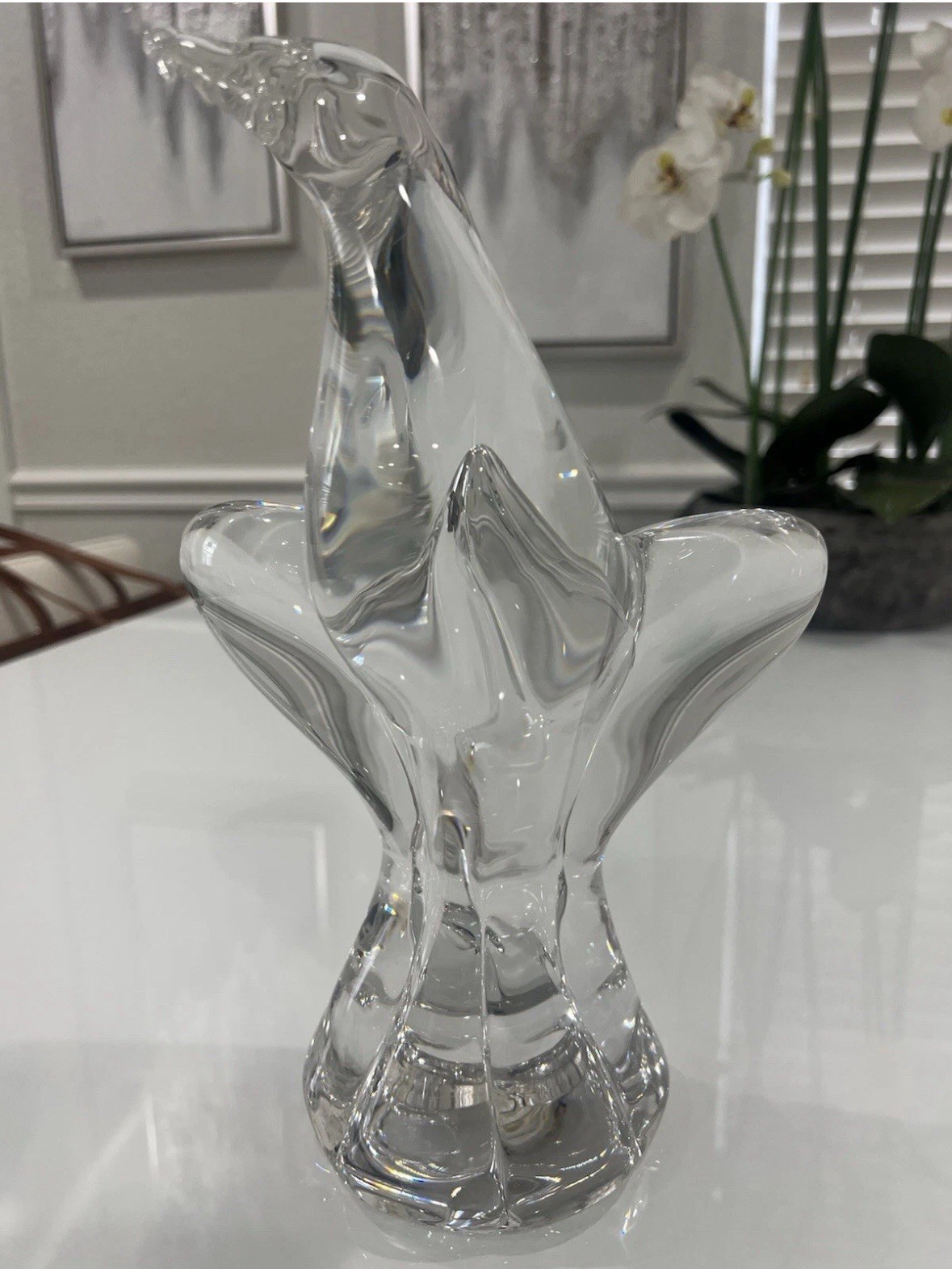 XXL FLAWLESS BACCARAT EAGLE BIRD FALCON HAWK 12” 10 Pounds!!!