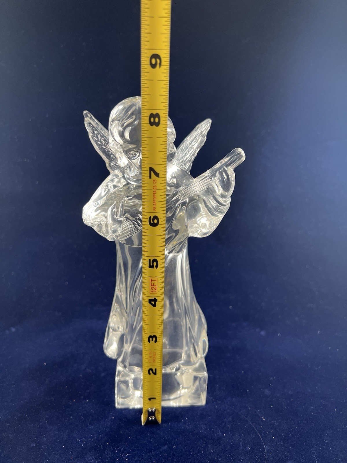 Mikasa Herald Collection Angelic Mandolin Figurine Full Lead Crystal Germany