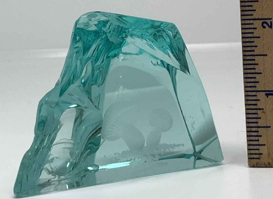 Hovmantorp Sweden “Iceberg” sculpture signed by Rune Strand and Lars Börnesson!