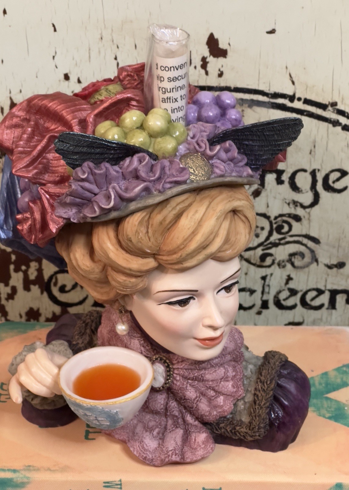 2003 Cameo Girls Sasha 1898 “Victorian Tea Party” Lady Vase Edition #900/1500