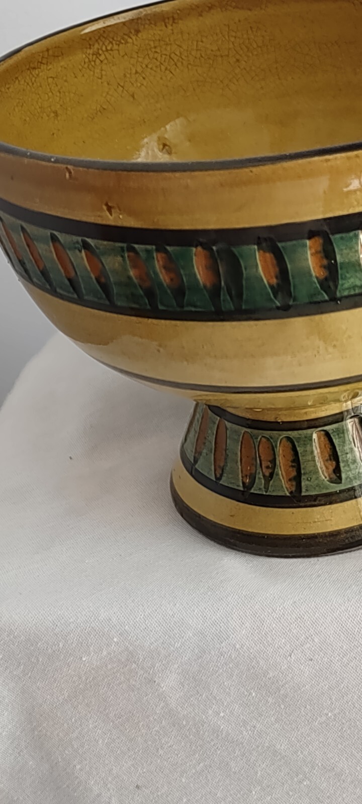 Mid 20th Century Modern Pottery Vase Planter Bowl