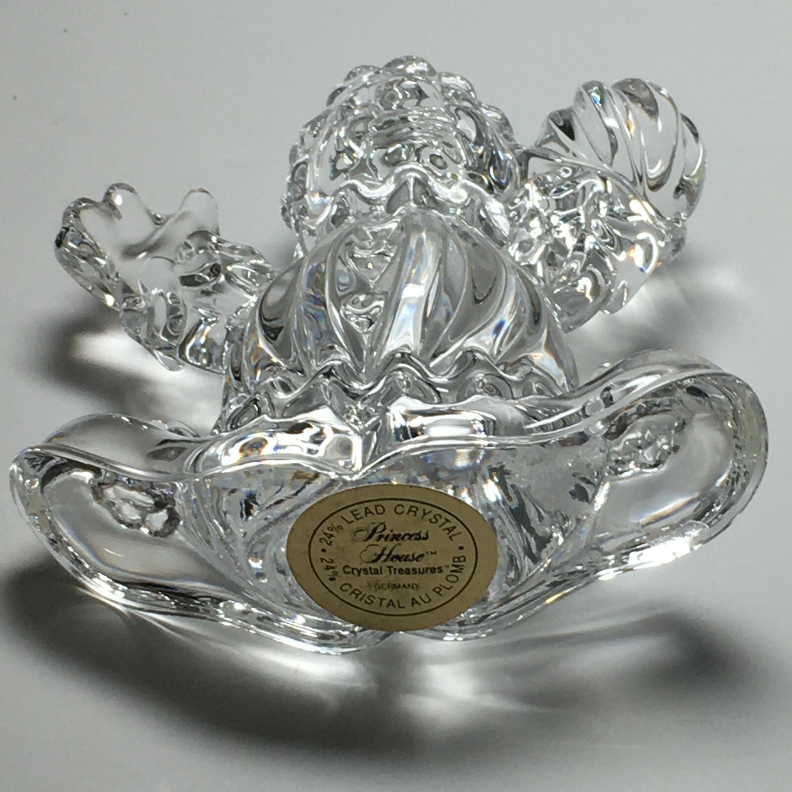 Princess House Crystal Treasures Clown with Ball 24% Lead Crystal Germany 2.7 in