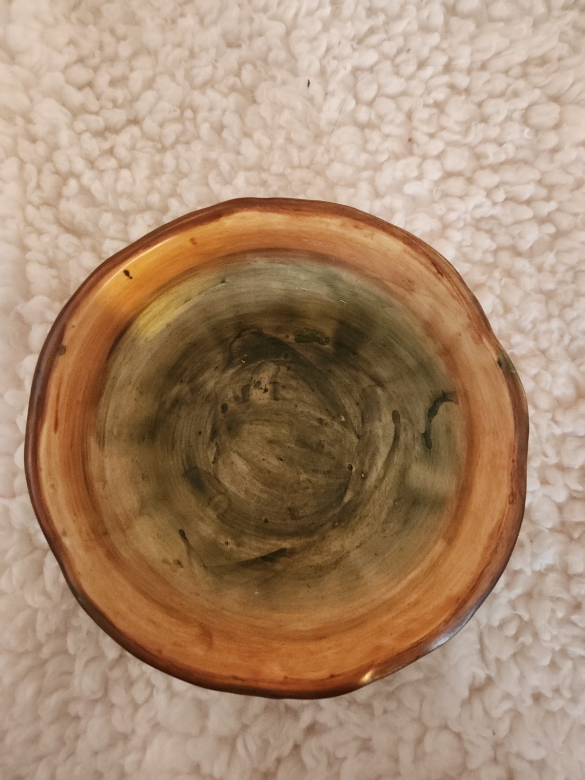 Weller Pottery Pattern Bowl w Squirrels Forest Crisp Mold Unmarked