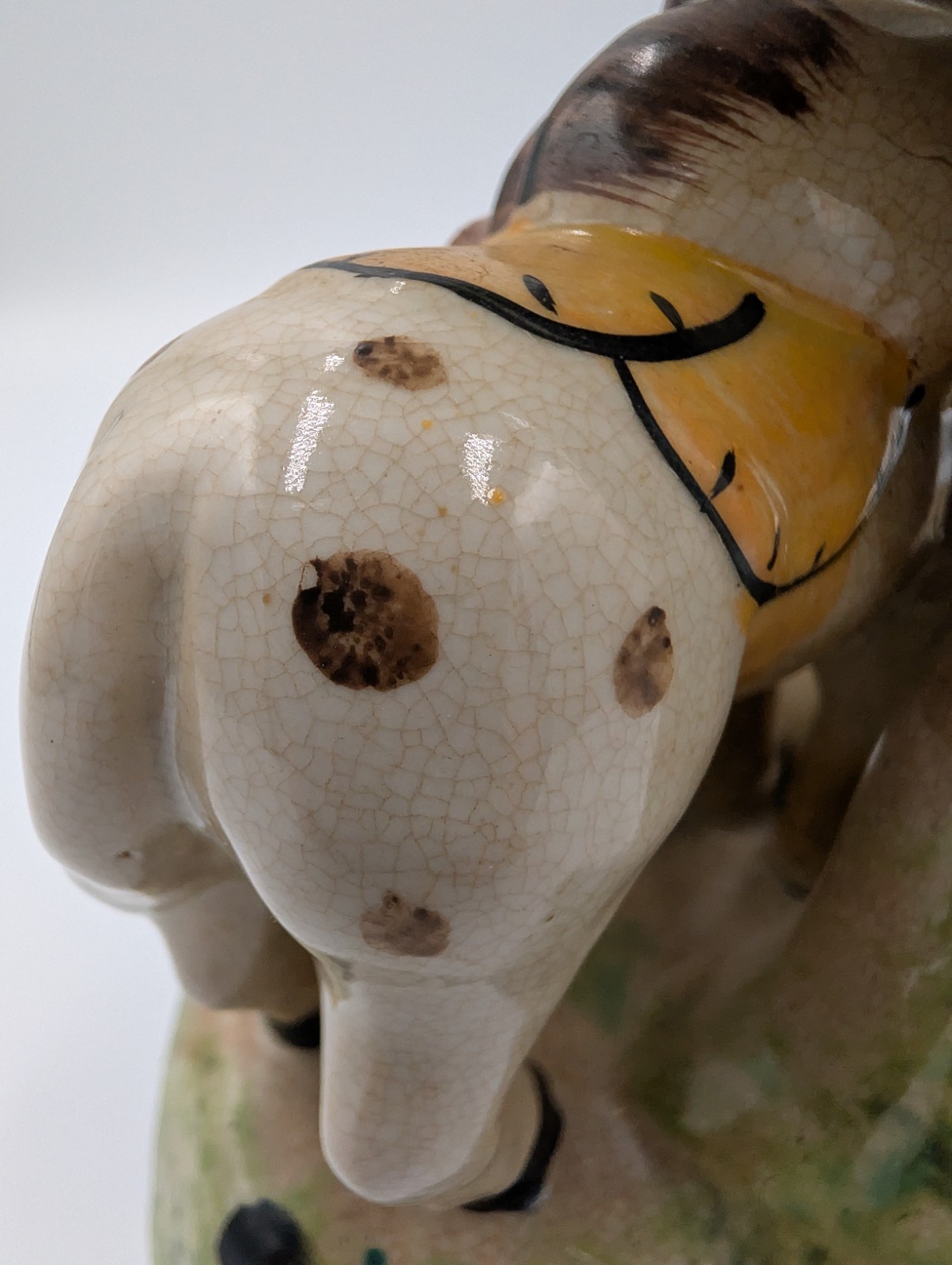 Antique Staffordshire Victorian Figure of Huntsman Horse And Wild Boar