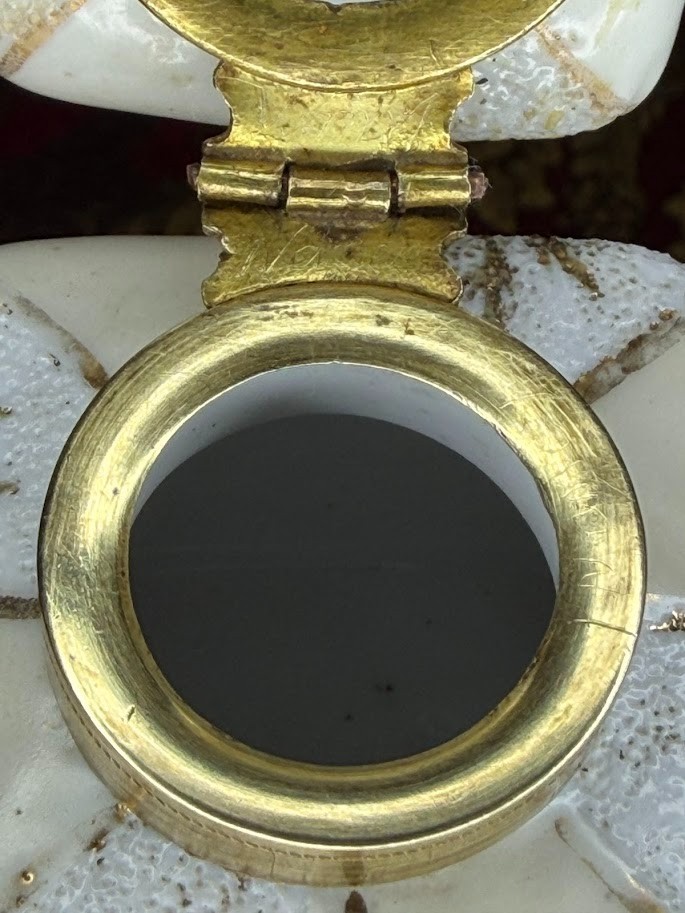 Daum Nancy Enamel Inkwell Handpainted!! Exquisite rarity!! 1910.