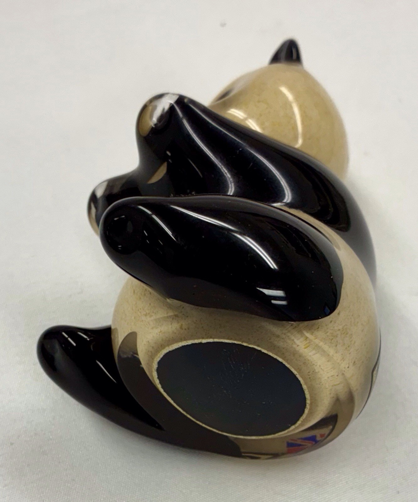 Langham Glass Panda Figurine * Paul Miller * Paperweight * England