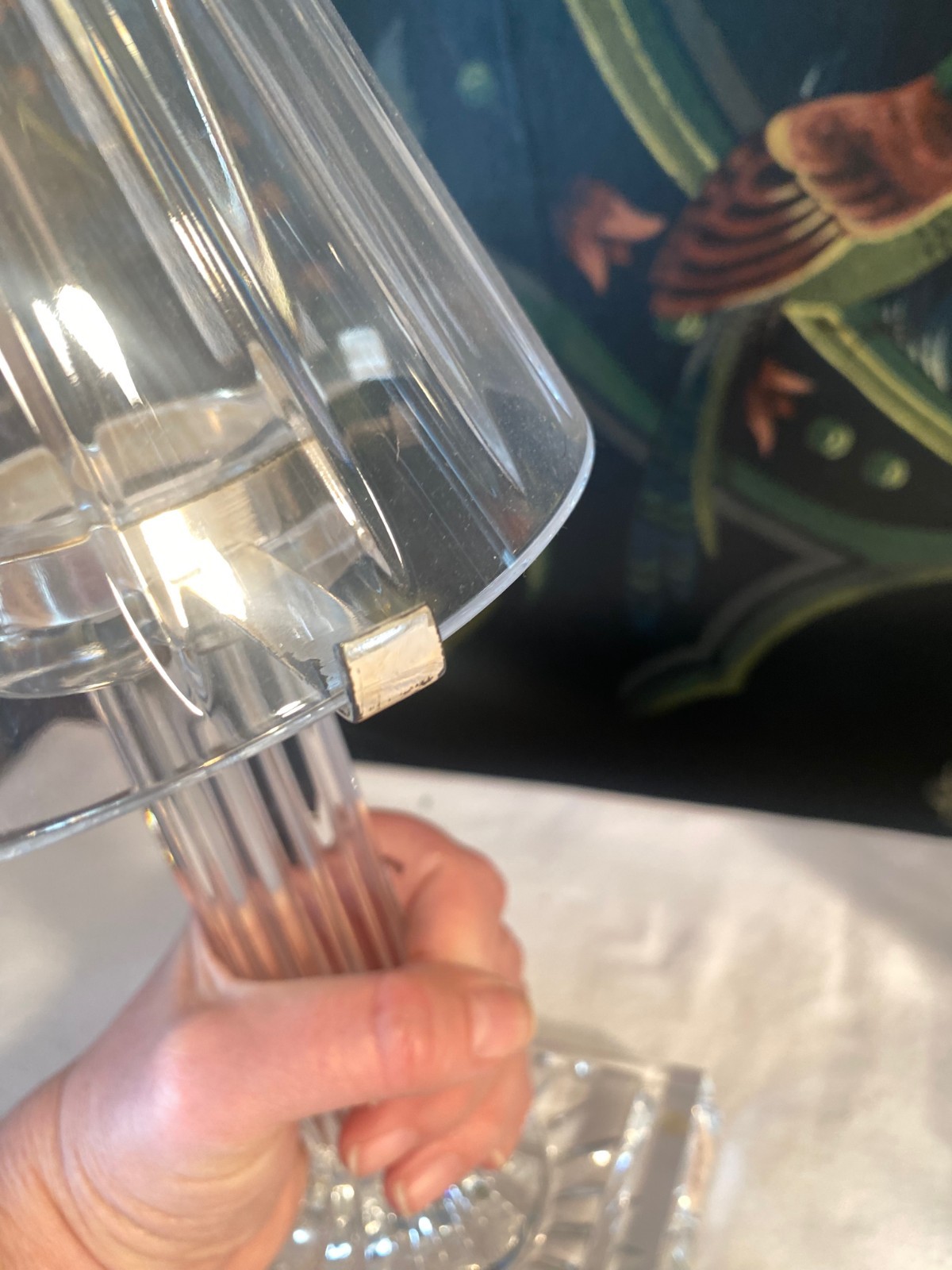1 Vesper Candle Lamp – 12″ William Yeoward Crystal Handmadel 12″ H (2 available)