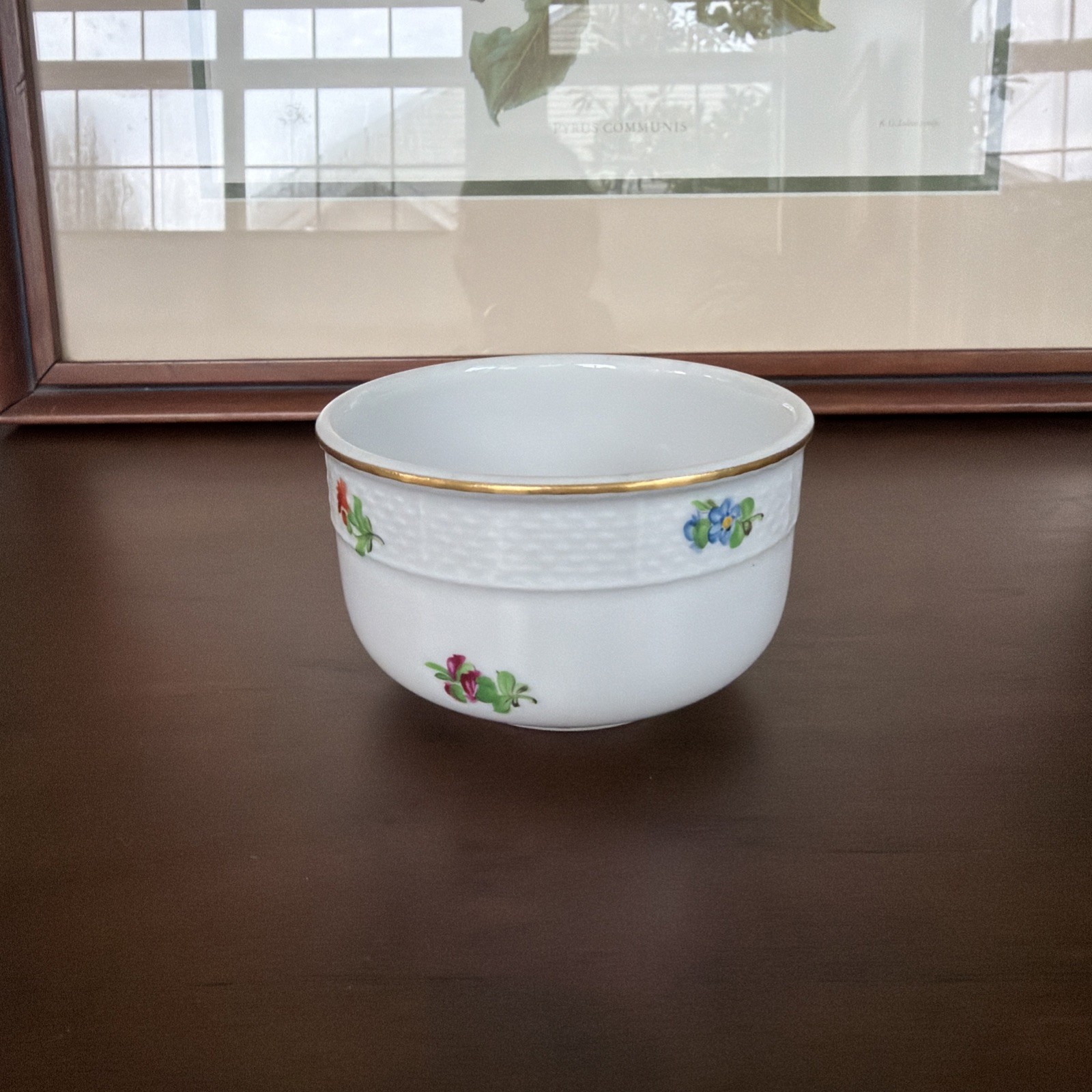 Beautiful Vintage Herend hand painted bowl with Floral design