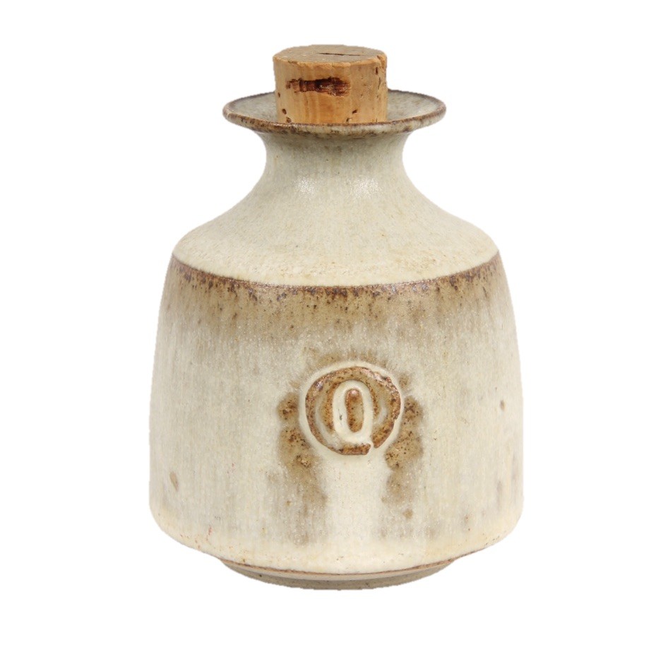 Farmhouse Pottery Mini Bottle Home Decor Studio Pottery Hand Crafted SUBTLE TONE