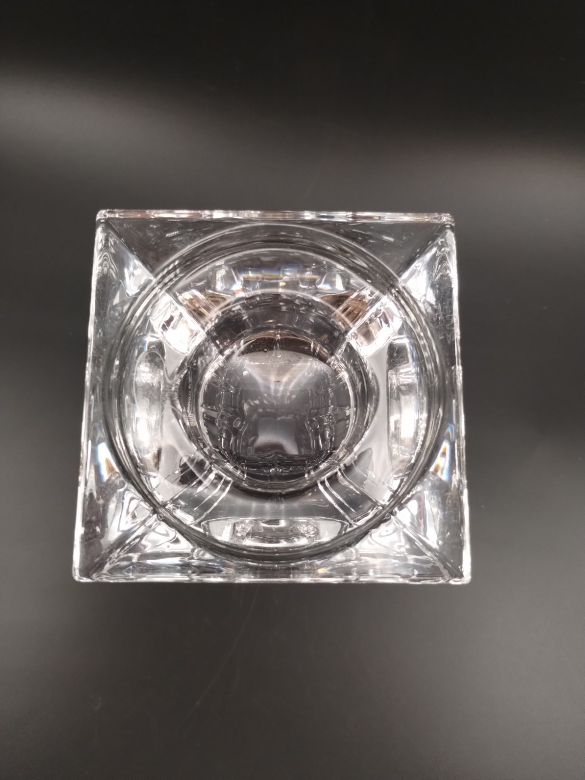(2) 24% Lead Crystal Candleholder~6″~Slovenia~Like WATERFORD MARQUIS~Verano~XLNT